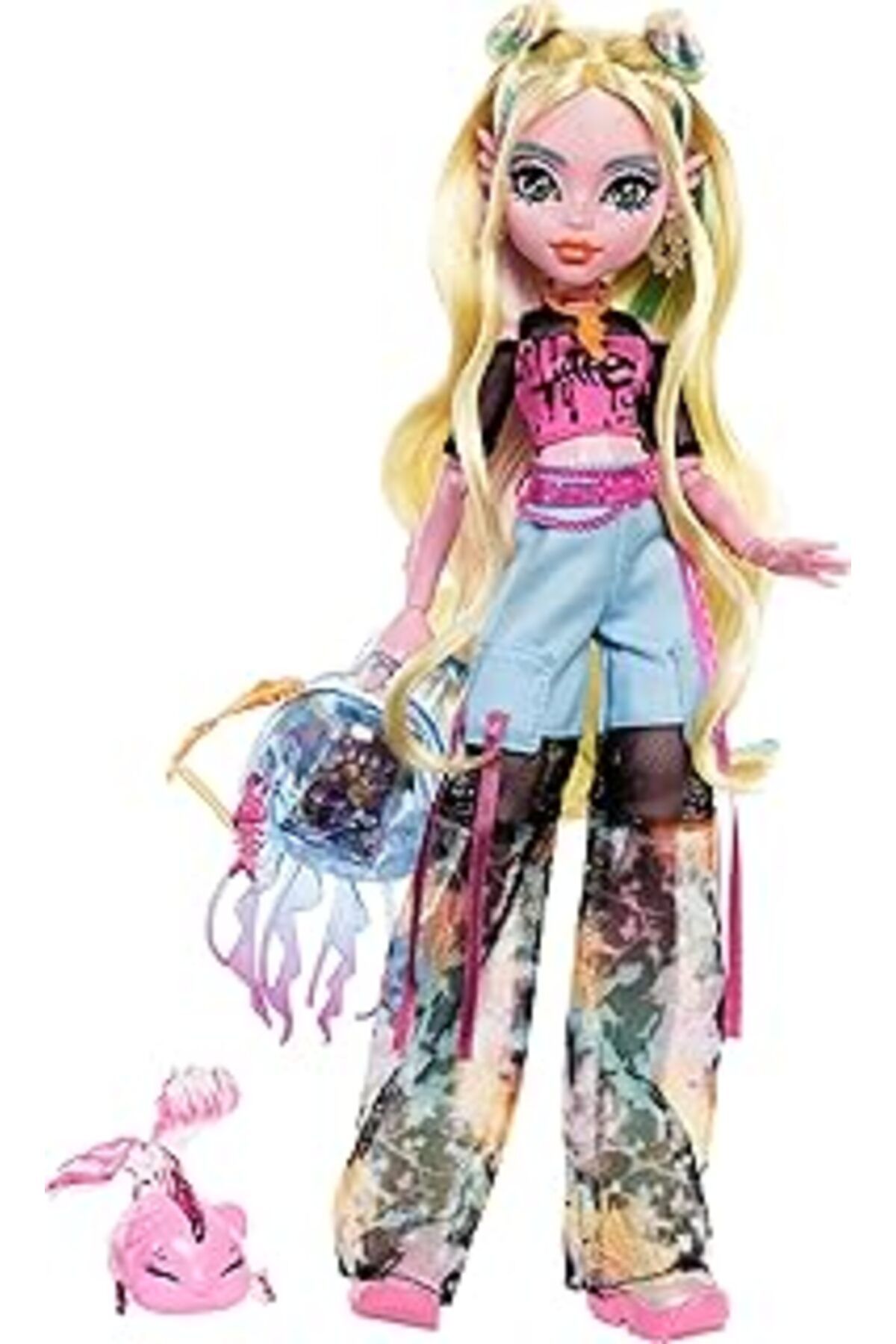 Karachil Monster High Lagoona Blue Bebek Evcil Hayvanı Neptuna Ve Aksesuarlarıyla Monster High Lagoona Blue