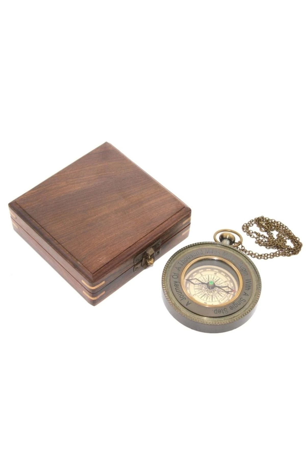 shop Ahşap Kutulu Pusula Model 4