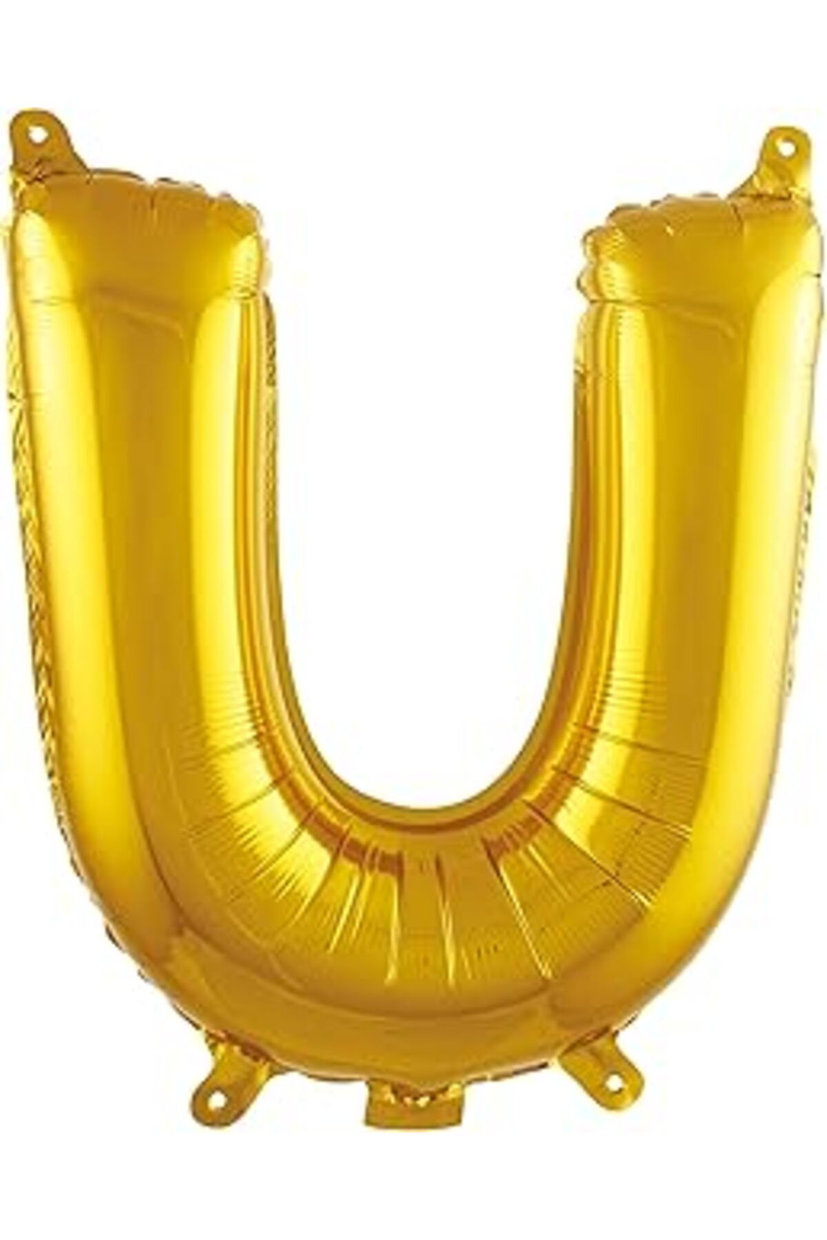 Karachil Parti Vitrini U Harfi 16 Inç Gold Renk Folyo Balon 36 Cm (ALTIN)