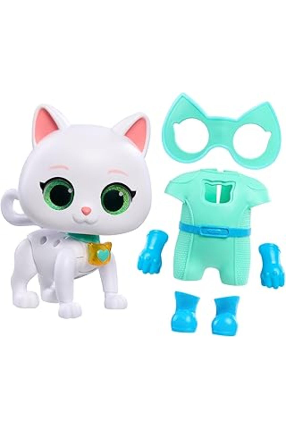 Pazarcan Just Play Disney Junior Superkitties Cat-Tastic Dönüştürücü Bitsy, 3 Yaş Üstü Çocuklar İçin Oyuncak
