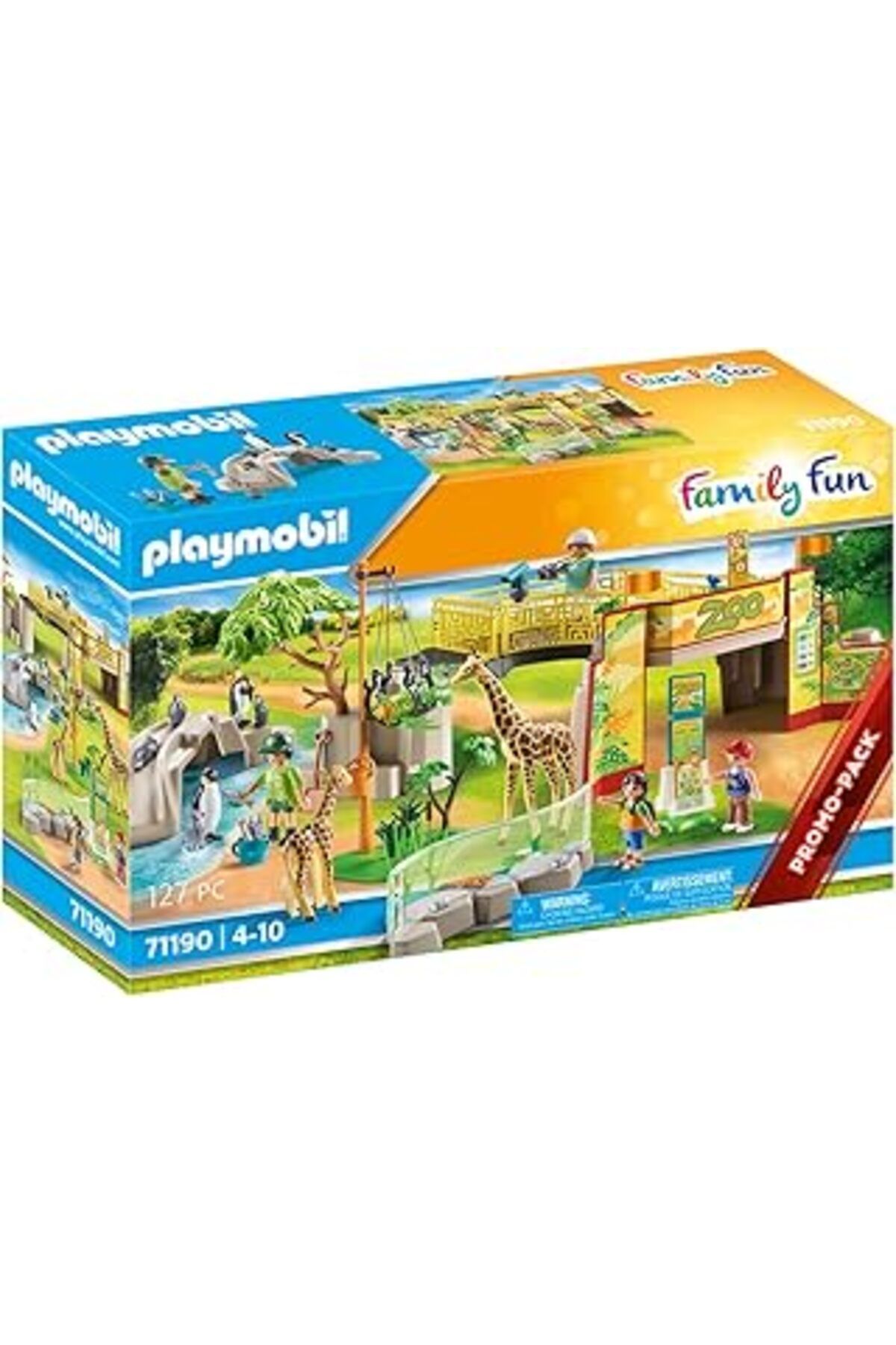 Qedii Playmobil Family Fun 71190 Zürafalar Ve Penguenler Dahil Oyuncak Hayvanların Bulunduğu Macera Hayva