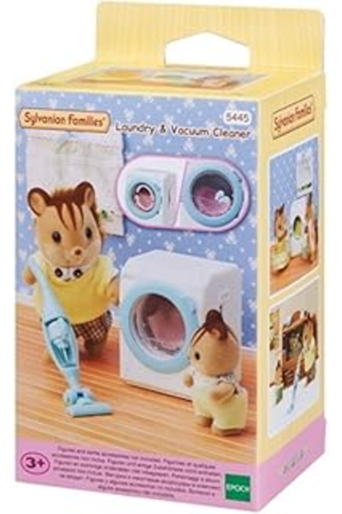 Mu Art Ahşap Sylvanian Families 5445 Çamaşır Makinası Ve Elektrikli Süpürge, Renkli