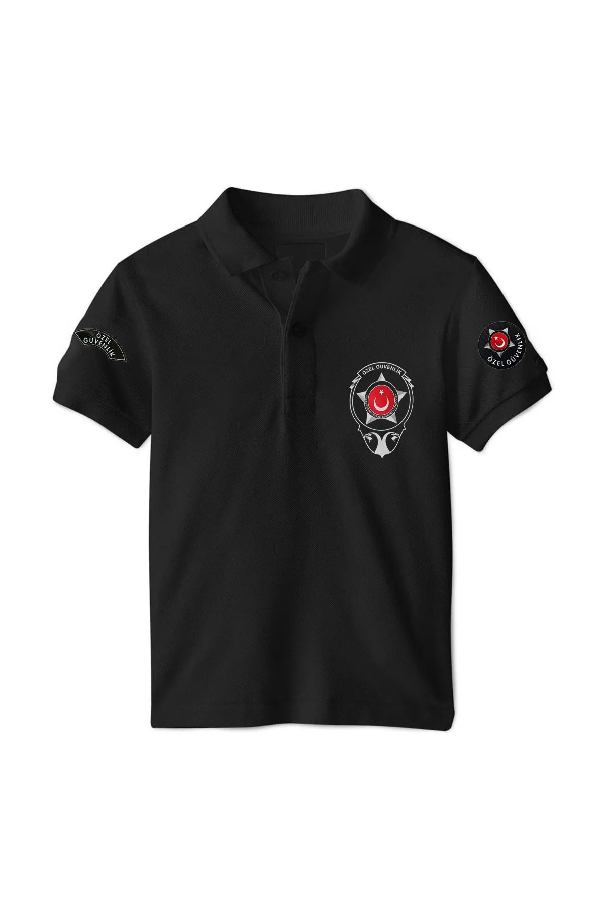 Pisa Art Özel Güvenlik Polo Yaka Kol Baskı Detaylı T-Shirt