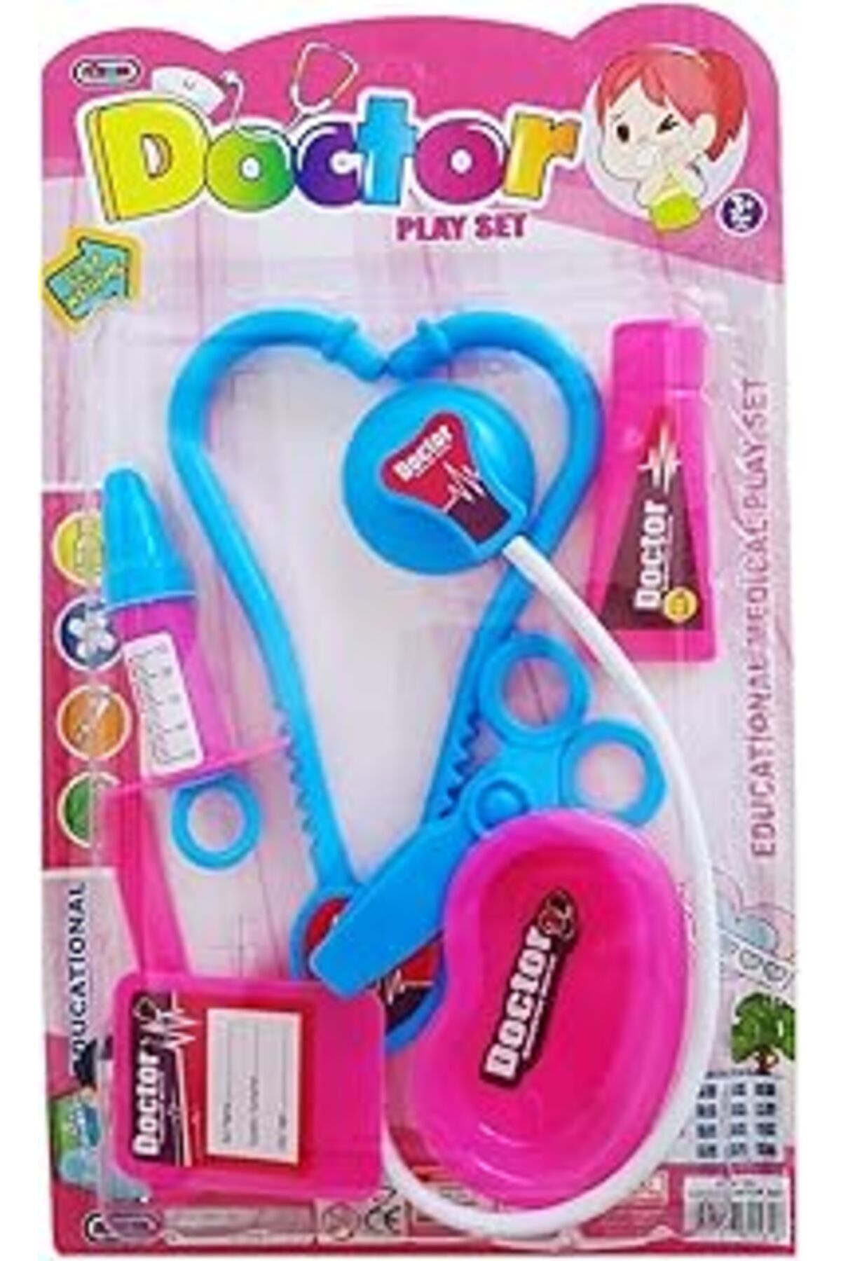 Mu Art Ahşap Pop Konsol Oyuncak Doktor Seti Eğitici Oyuncak Pembe Pb111901