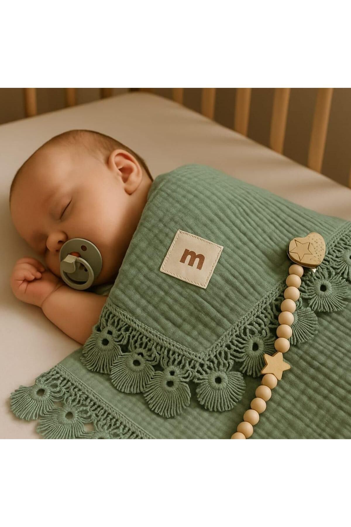 MİLAYS LİFE HOME COLLECTİON LOVEMAXX MÜSLİN BATTANİYE TARAK EMZİK TUTACAĞI PREMİUM SET
