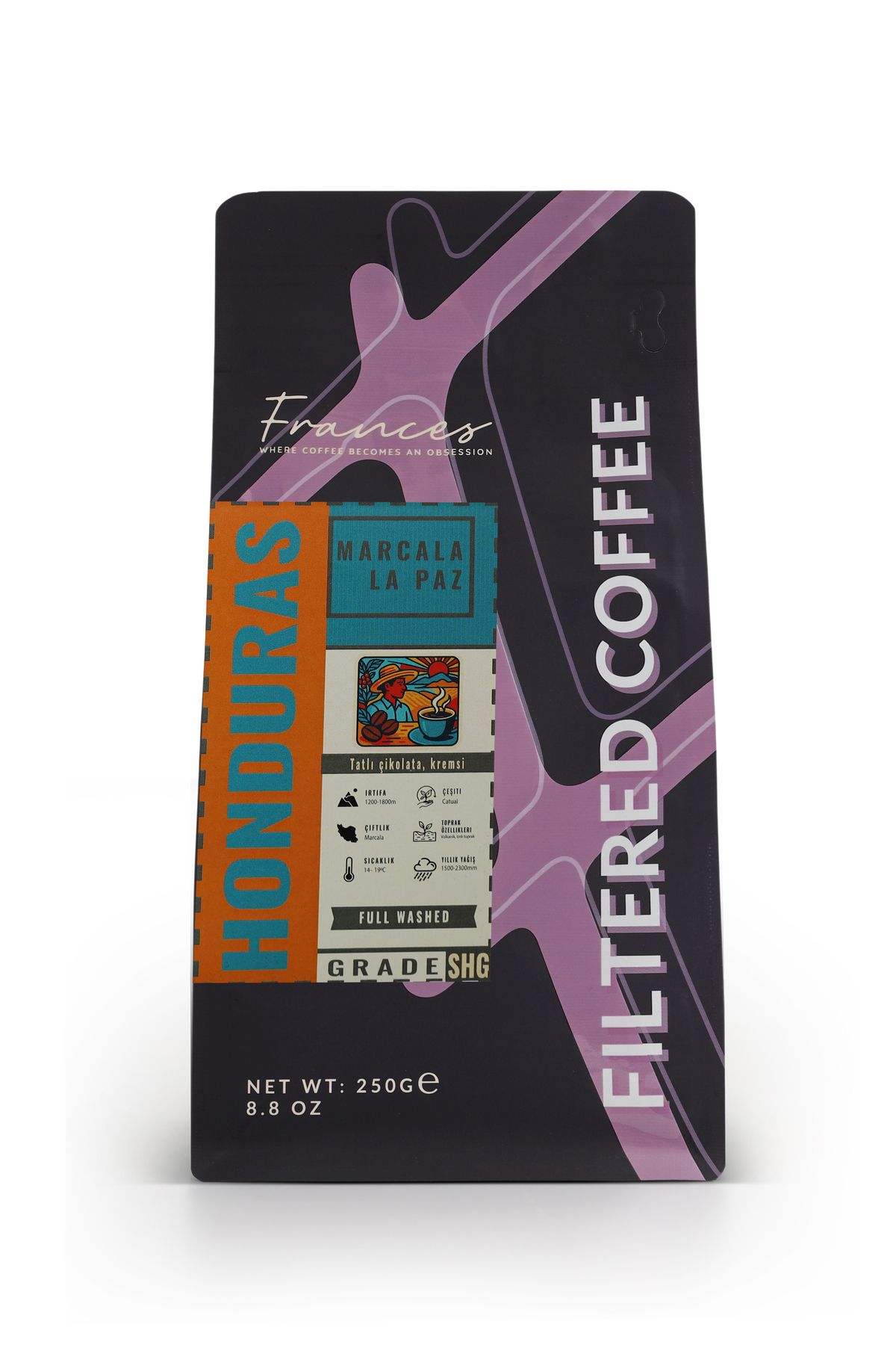 FRANCES Honduras Marcala La Paz Çekirdek Filtre Kahve 250g