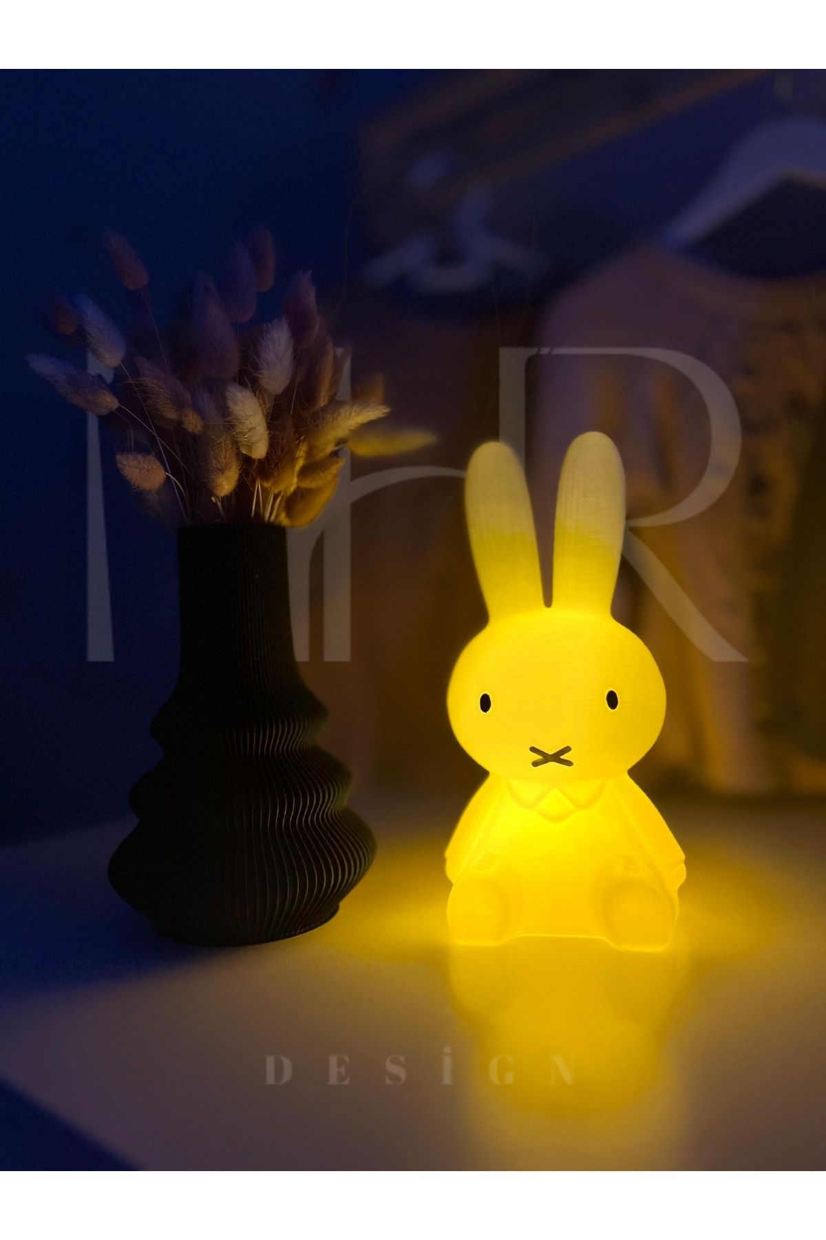 MHRDESİNG Miffy tavşan Gece lambası orta boy 18 cm