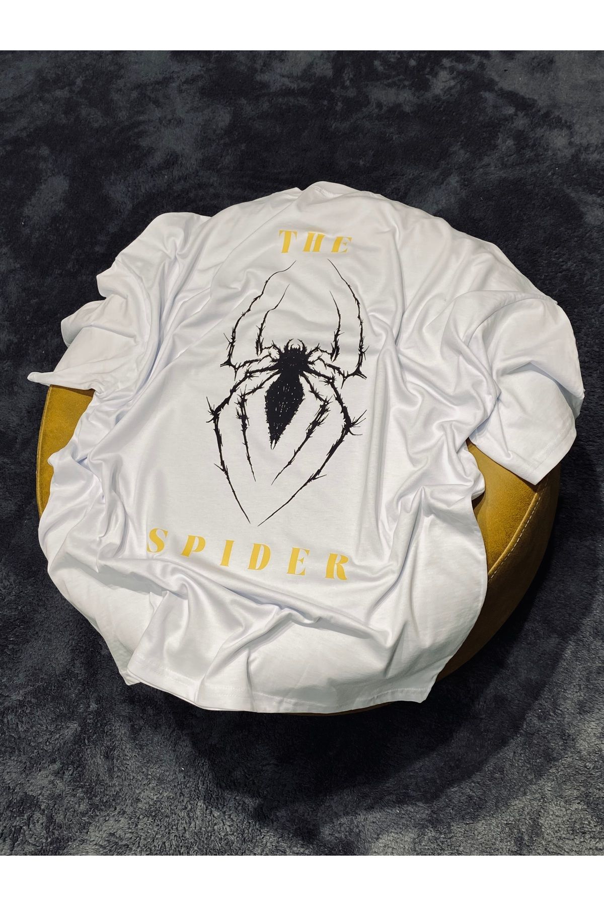 Spark Collection Ufc Anderson Silva The Spider %100 Pamuklu Relax Kalıp Bisiklet Yaka Beyaz Tshirt