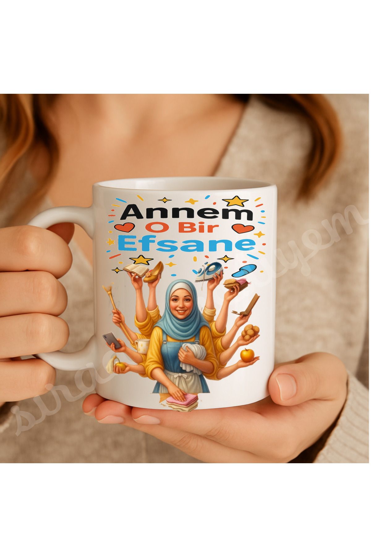 sıradışıhediyem ANNEM O BİR EFSANE kupa bardak ANNEYE HEDİYE ANNE DOĞUM GÜNÜ hediye