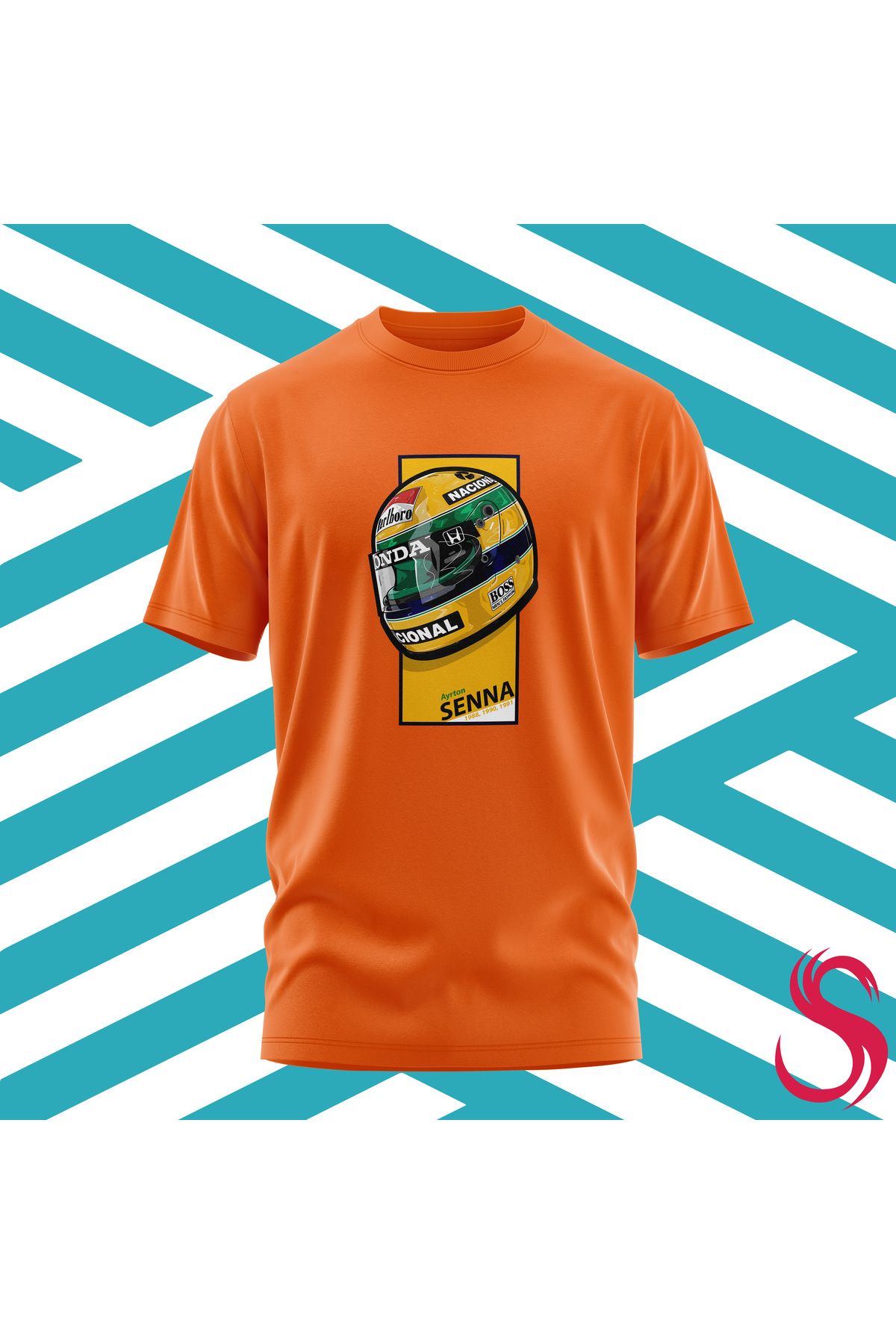 Scudetto T-Shirt Aytron Senna İkonik Kask Unisex Tişört