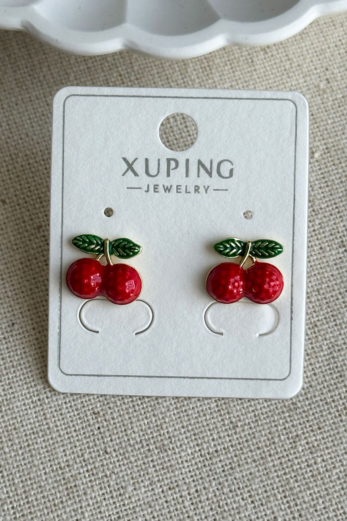 Modacaprea Xuping 14K Ahududu Vidalı Kadın Küpe – Kararmaz | Kadın Takı Xuping Küpe
