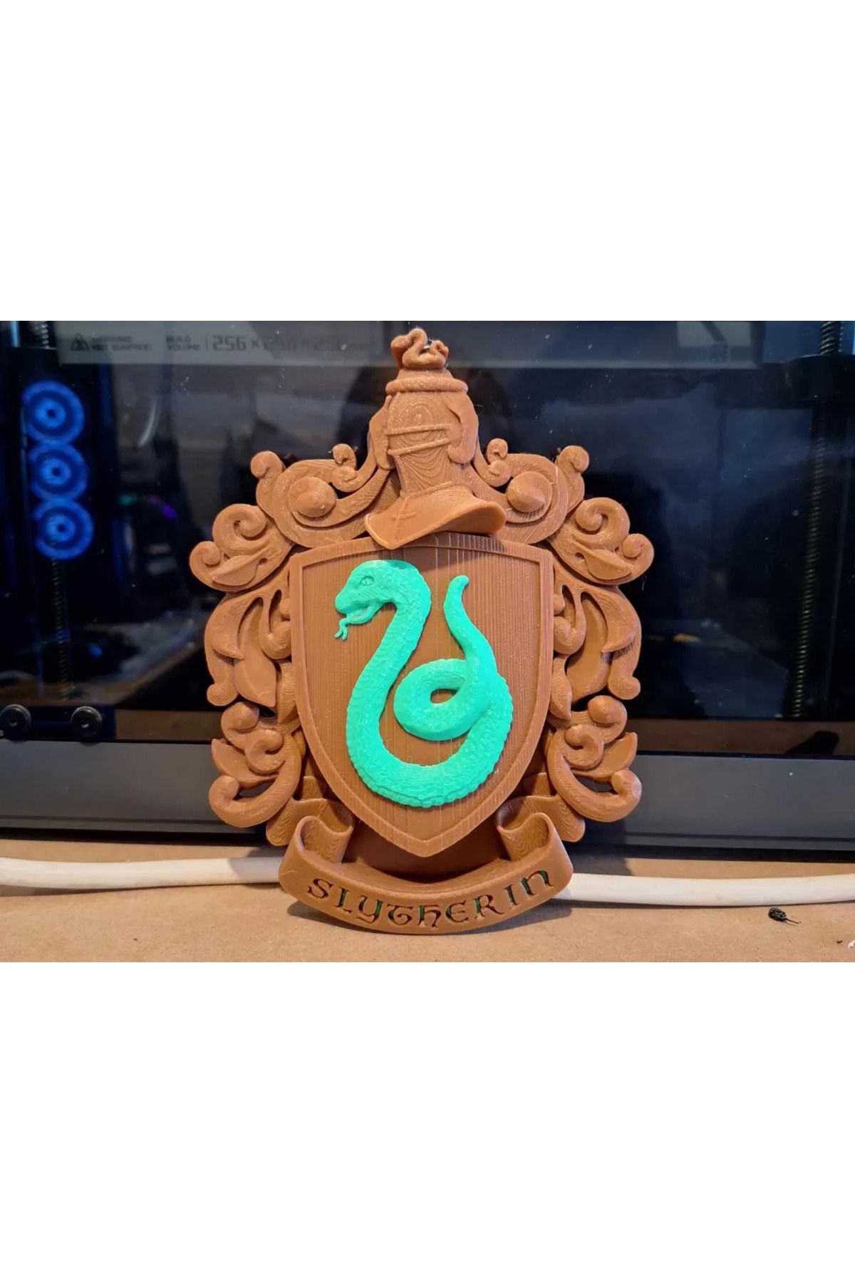 genomera Harry Potter Slytherin 3d Kalkan Tablo