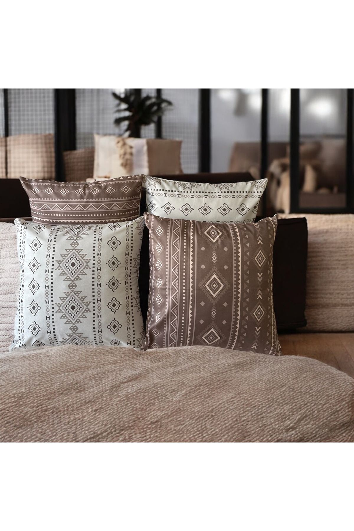 GEFILDESIGN BARE EARTH SETİ - 4'LÜ KIRLENT KILIFI