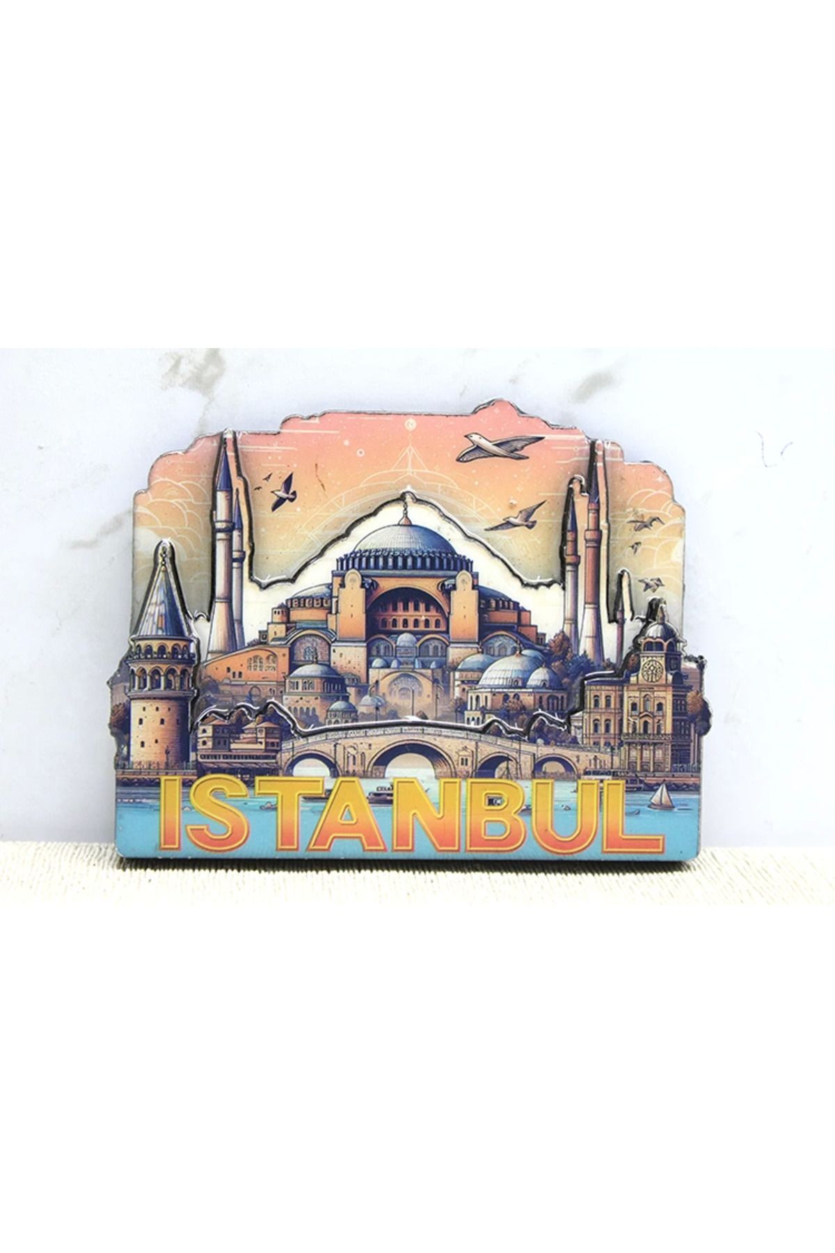 YNT İthalat Ahşap İstanbul Temalı Magnet Alk4364