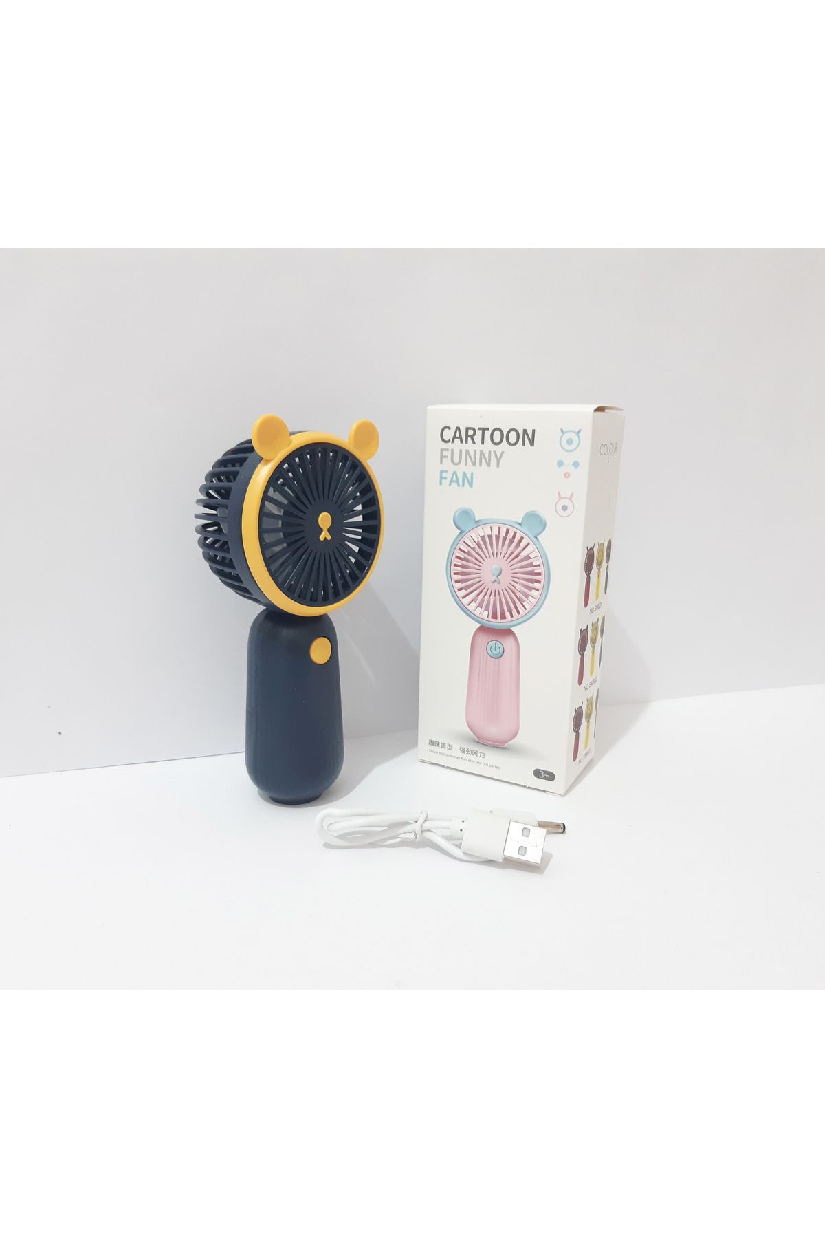 renkli çiçekler Mini USB Fan Taşınabilir Şarj Edilebilir Serinletici Mini El Fanı Ev Ofis Seyahat İçin