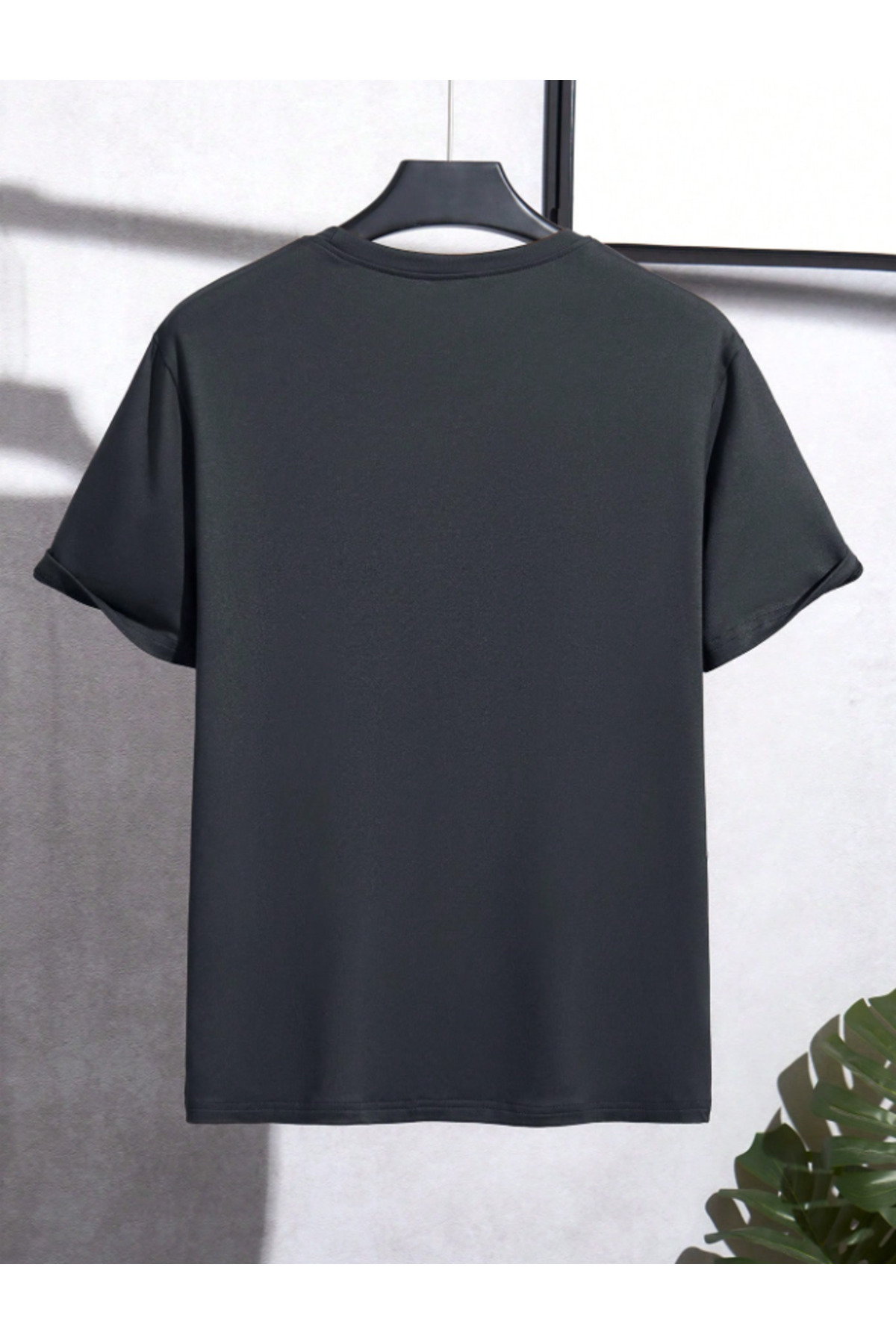 Framgan  Erkek Özel Baskılı Günlük Kısa Kol Bisiklet Yaka Pamuklu T-Shirt - Görsel 2