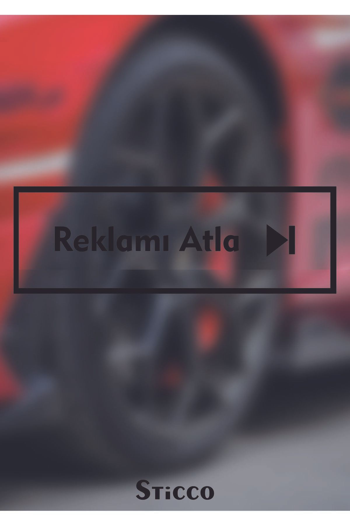 Sticco Reklamı Atla - Sticker Yazı Araba-Motosiklet Cam Etiket Sticker 19x6cm