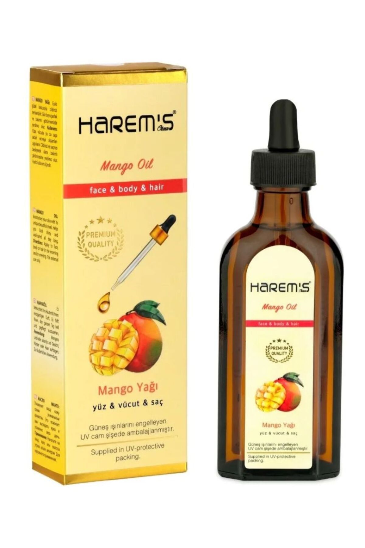 HAREMSS Harems %100 Mango Çekirdeği Aromalı Vücut ve Saç Bakım Yağı