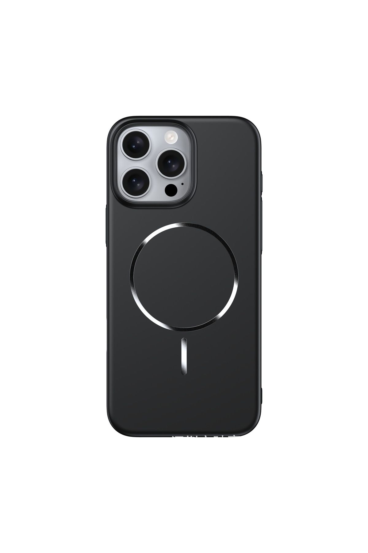 Deppo Trend iPhone 16 Pro Max Uyumlu Magsafe Kılıf Sert Mat Koruyucu Kablosuz Şarj Destekli Arka Kapak