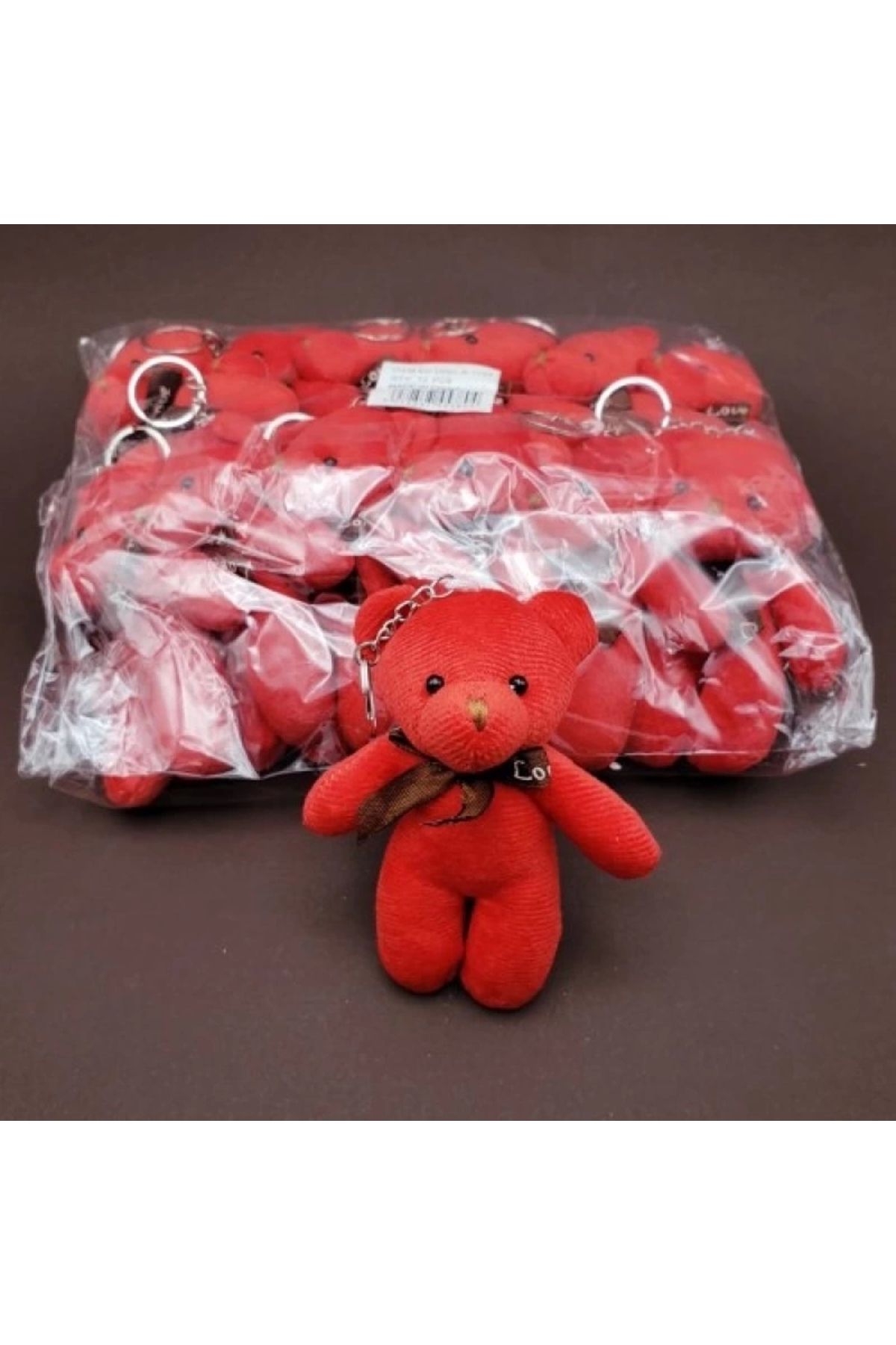 shop Sevimli Ayıcık Anahtarlık Kırmızı Renk