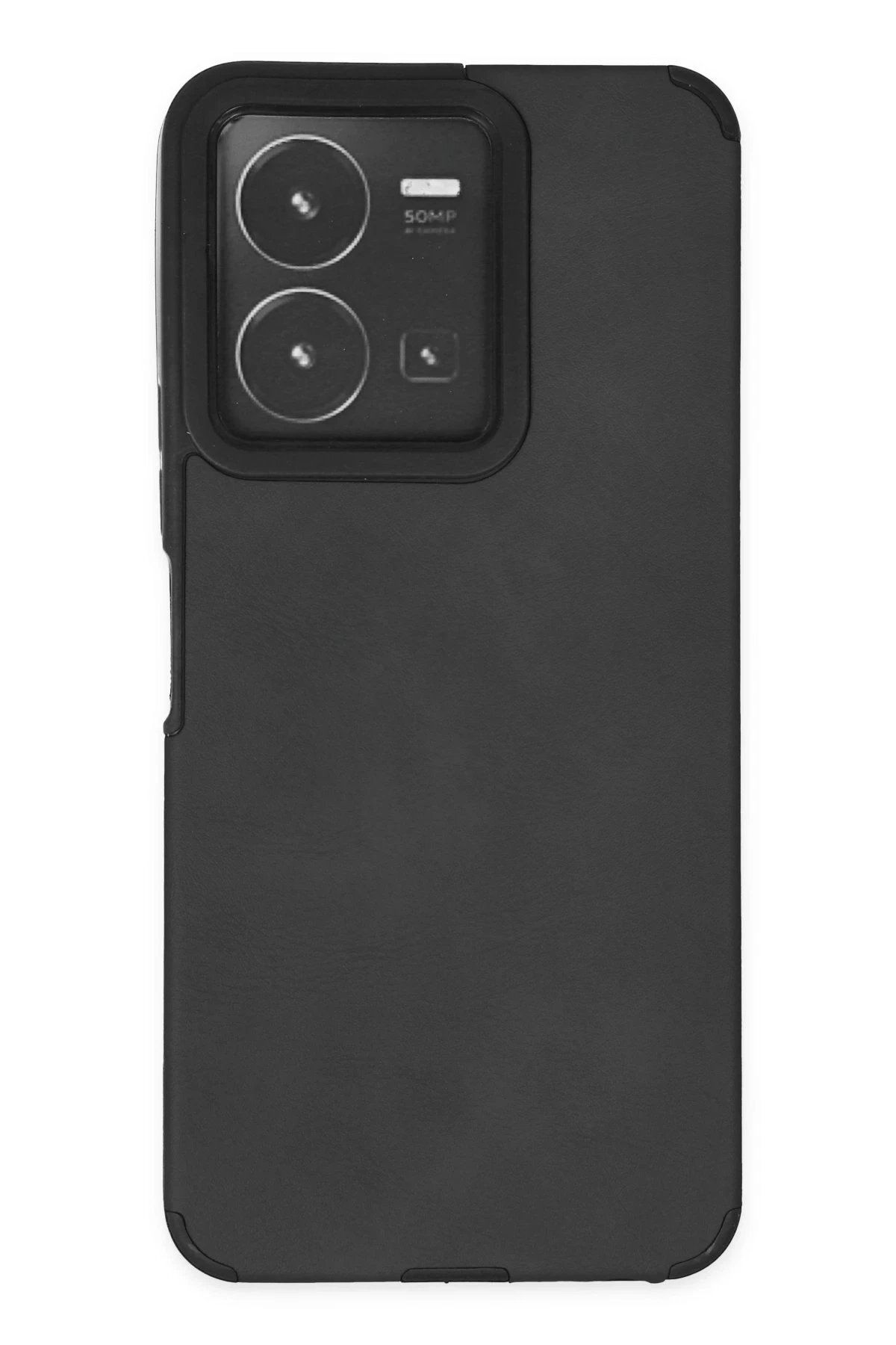 Toptan Bulurum Vivo Y35 Kılıf Loop Deri Silikon - Siyah