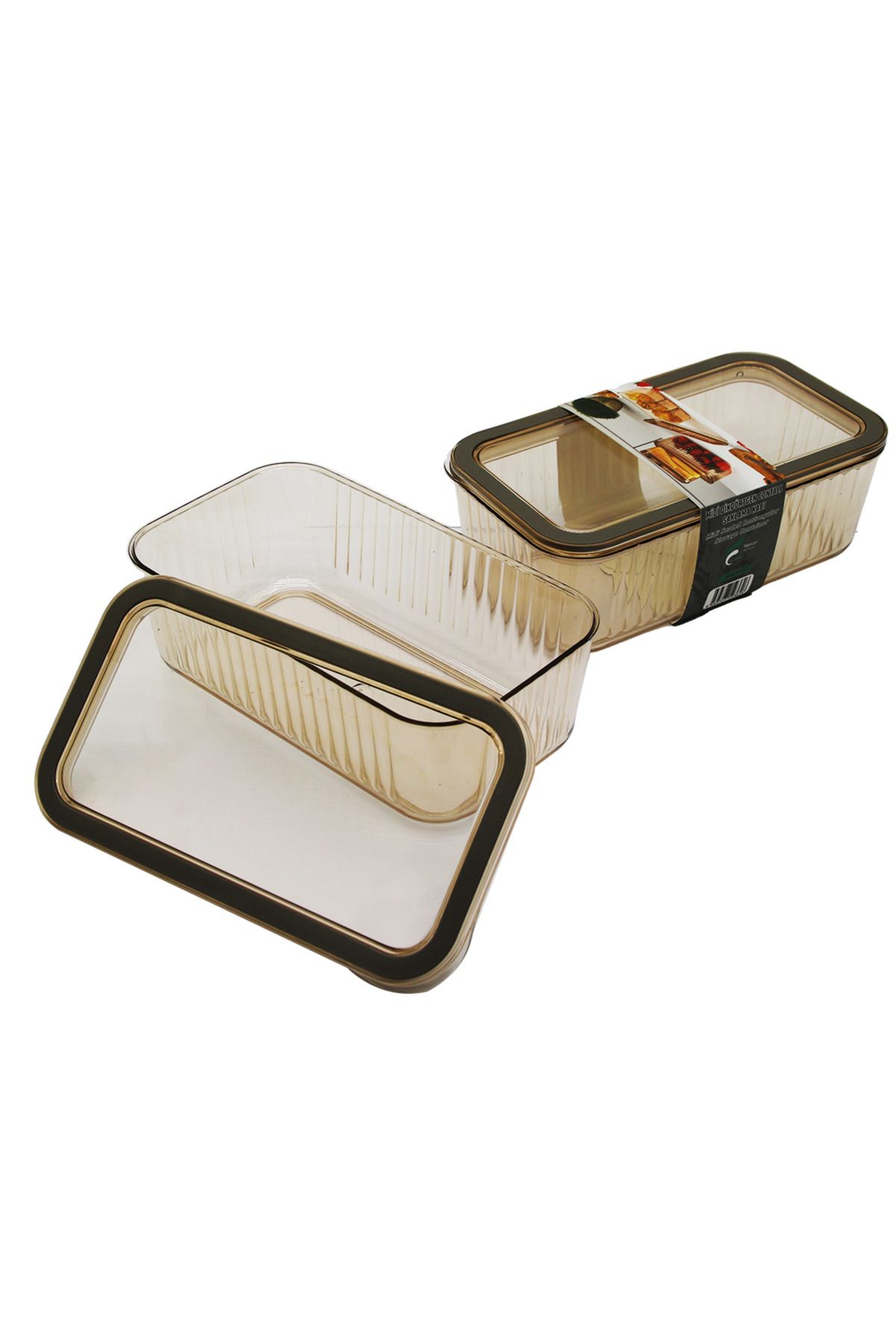 STOREMAX nffastore MİKA MİDİ DİKDÖRTGEN CONTALI SAKLAMA KABI 900ML Star Collectionbuy 1051353