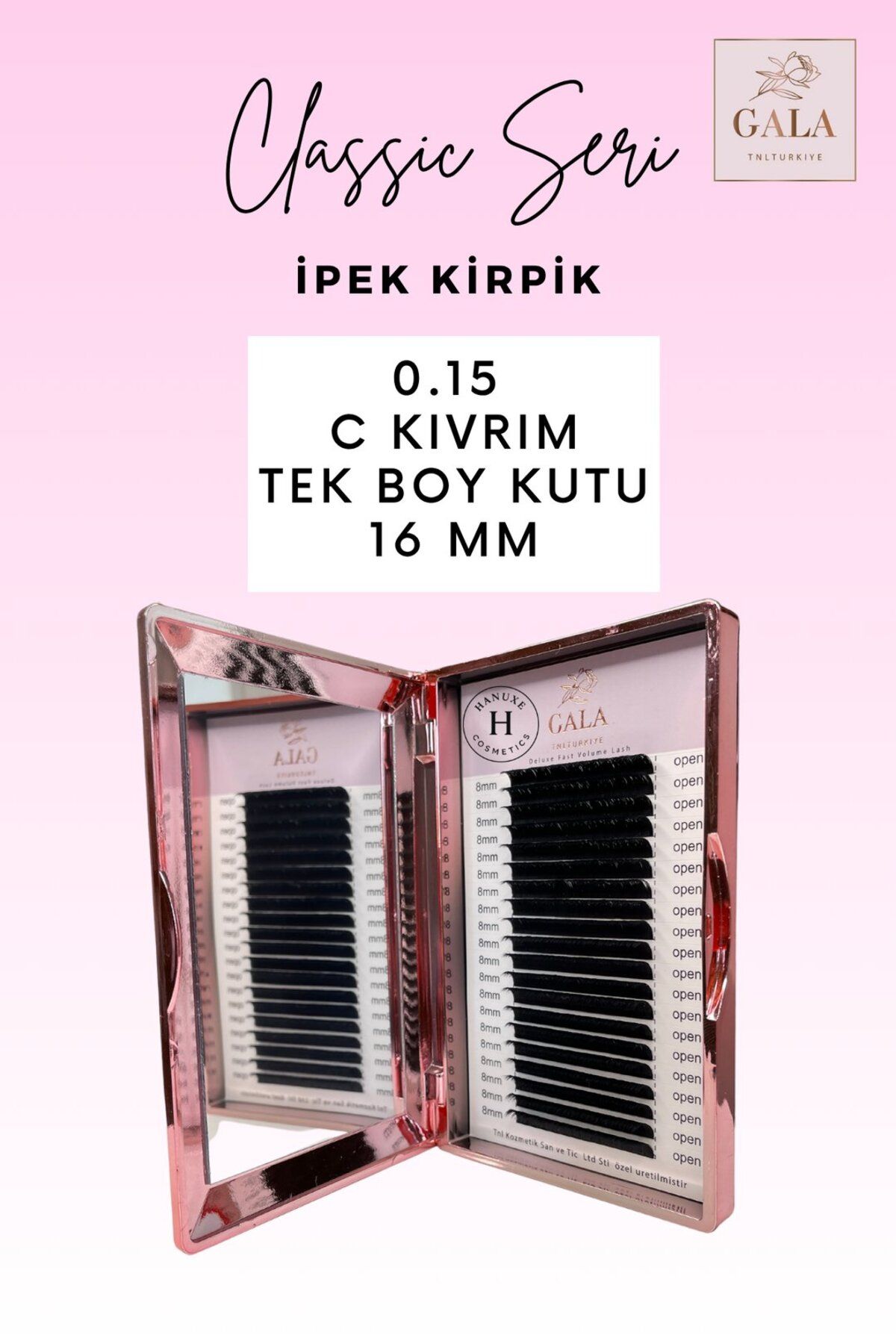 gala smart 0.15 KALINLIK / C KIVRIM / CLASSIC İPEK KİRPİK