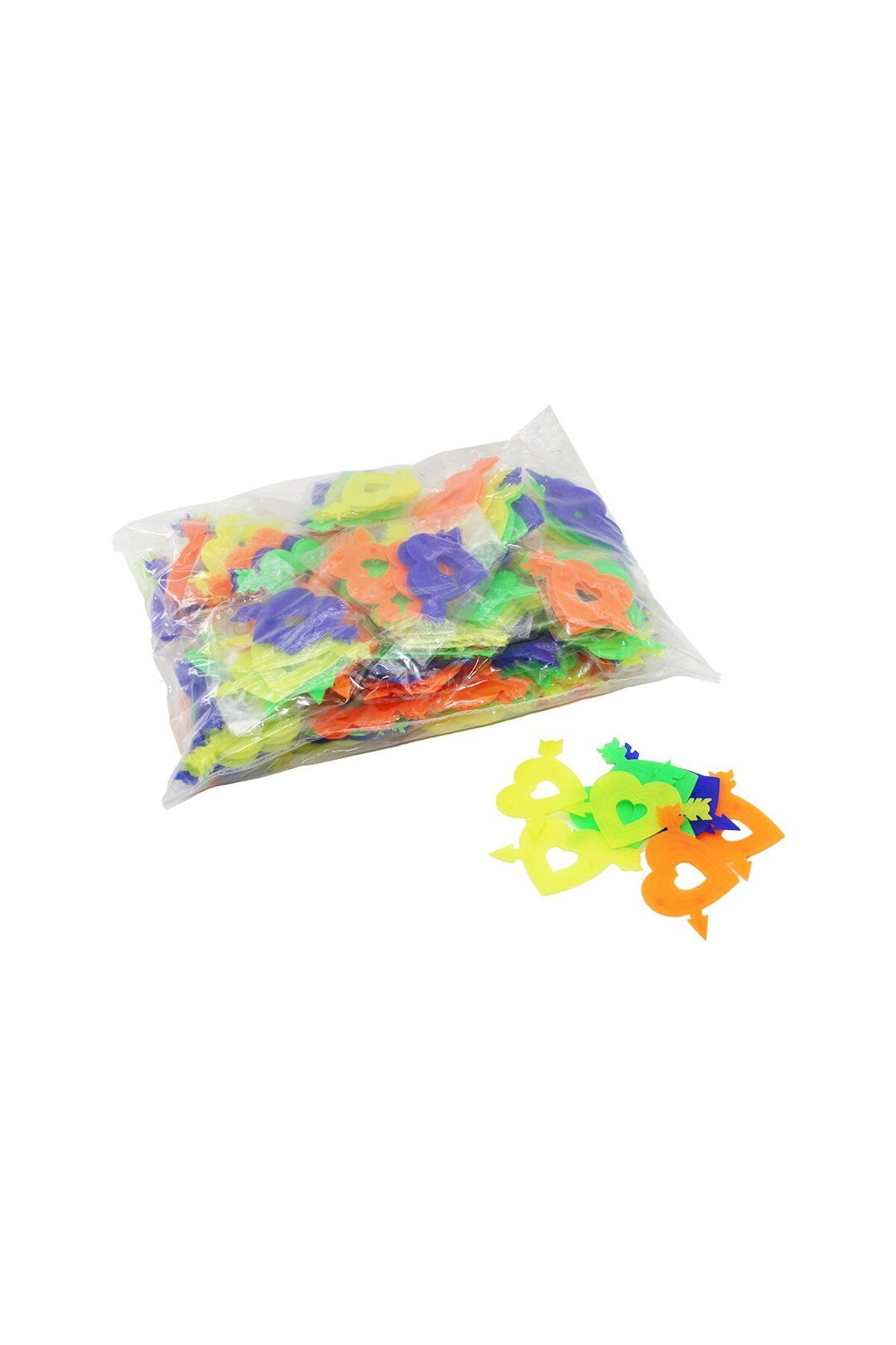 STOREMAX nffastore KALP OKLU 9PCS BİSİKLET SÜSÜ RENKLİ PLASTİK Star Collectionbuy 1051353
