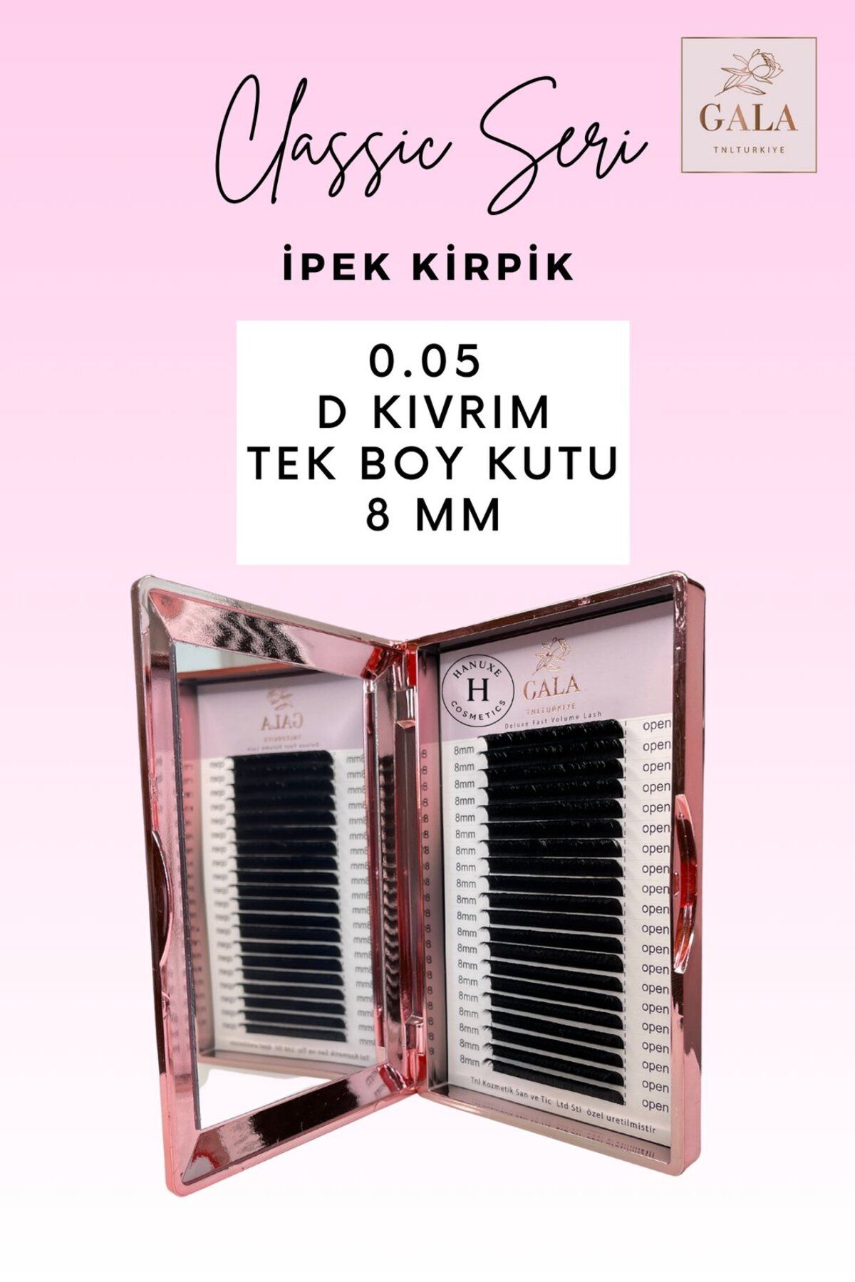 gala smart 0.05 KALINLIK / D KIVRIM / CLASSIC İPEK KİRPİK