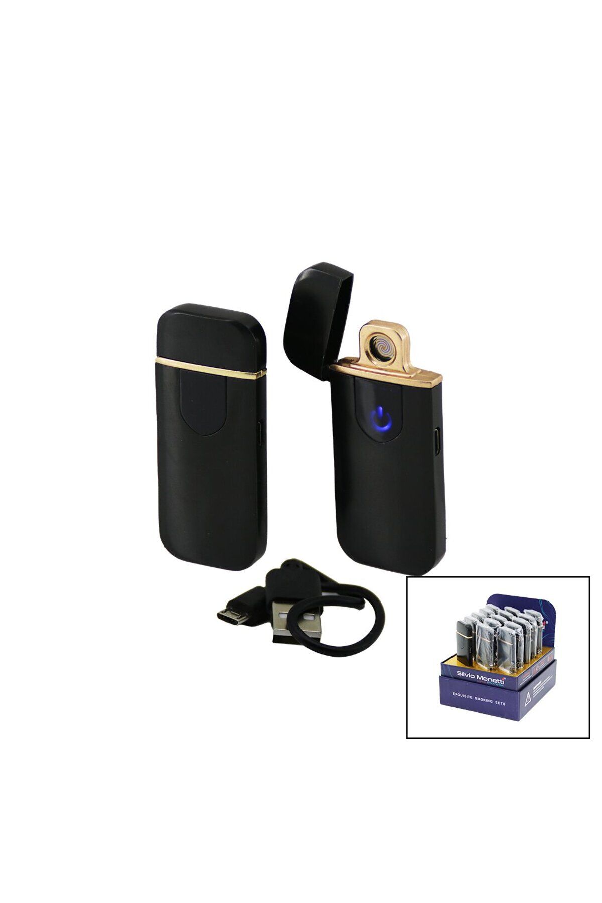 STOREMAX nffastore USB DOKUNMATİK - ELEKTRONİK - AÇ KAPA KAPAK USB ŞARJLI CEP ÇAKMAK Star Collectionbuy