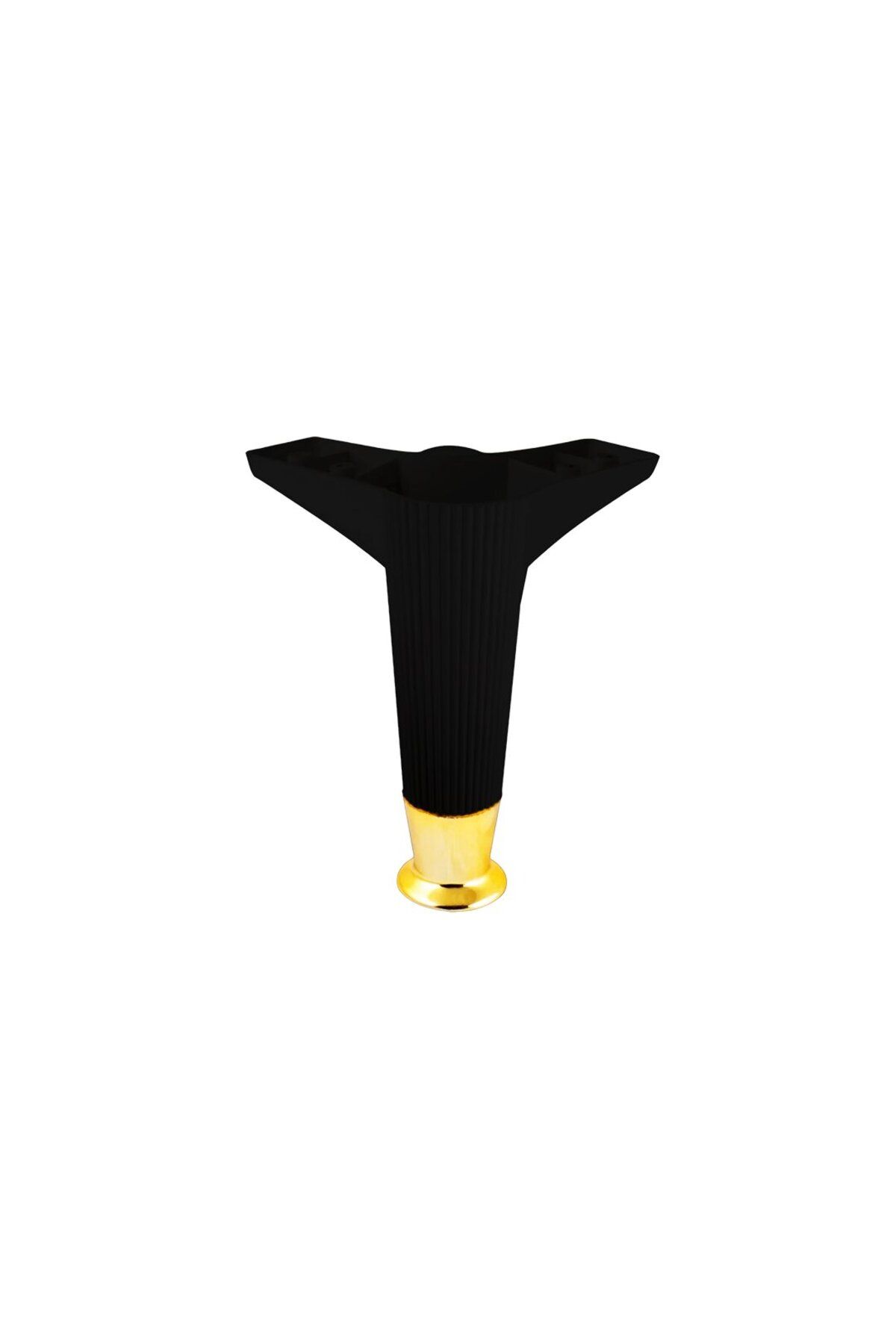 STOREMAX nffastore 12CM - SİYAH - GOLD UÇLU PLASTİK MOBİLYA - KOLTUK AYAK Star Collectionbuy 1051353