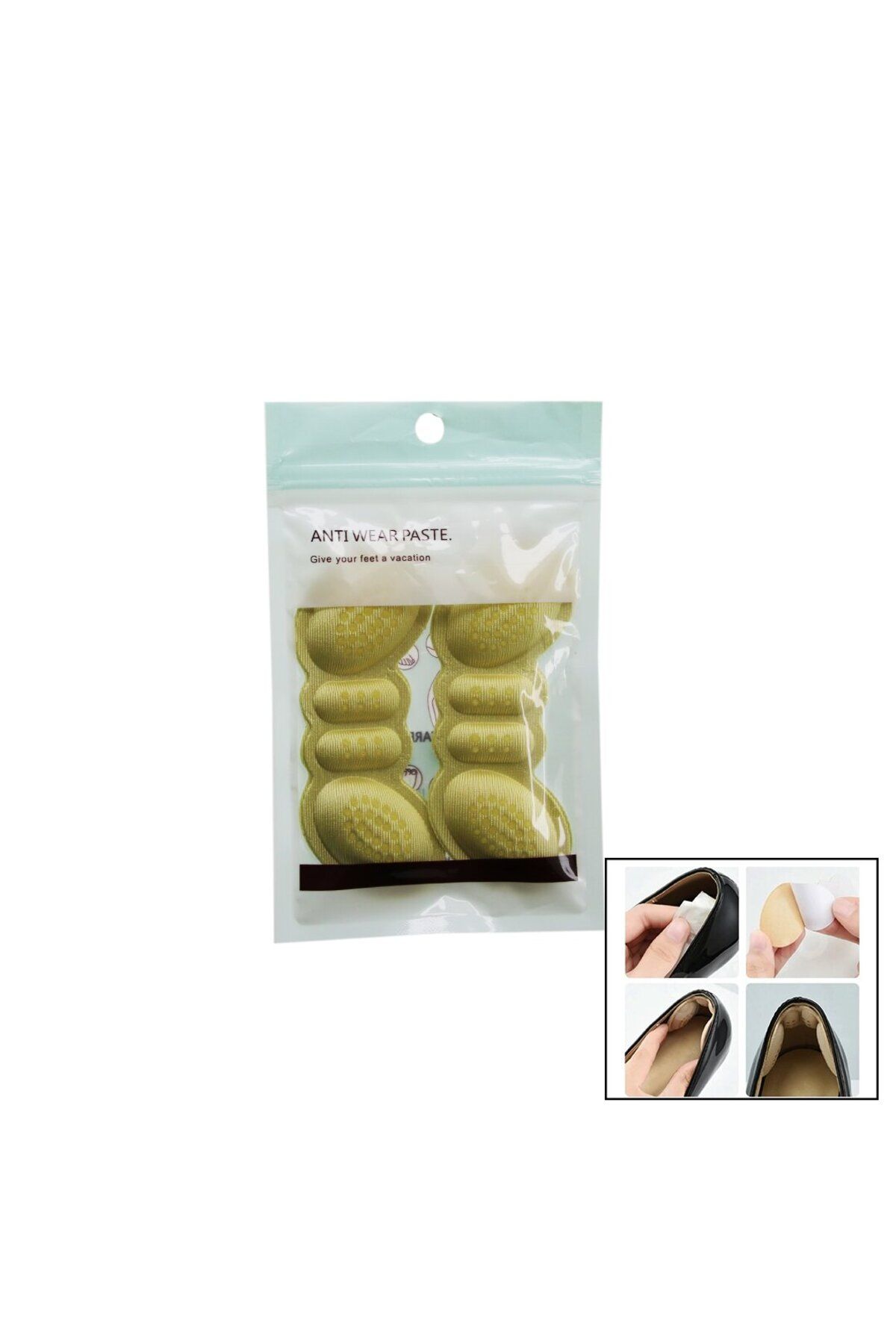 STOREMAX nffastore 2 PCS AYAKKABI TOPUK VURMA ÖNLEYİCİ SÜNGER YAPIŞKANLI Star Collectionbuy 1051353