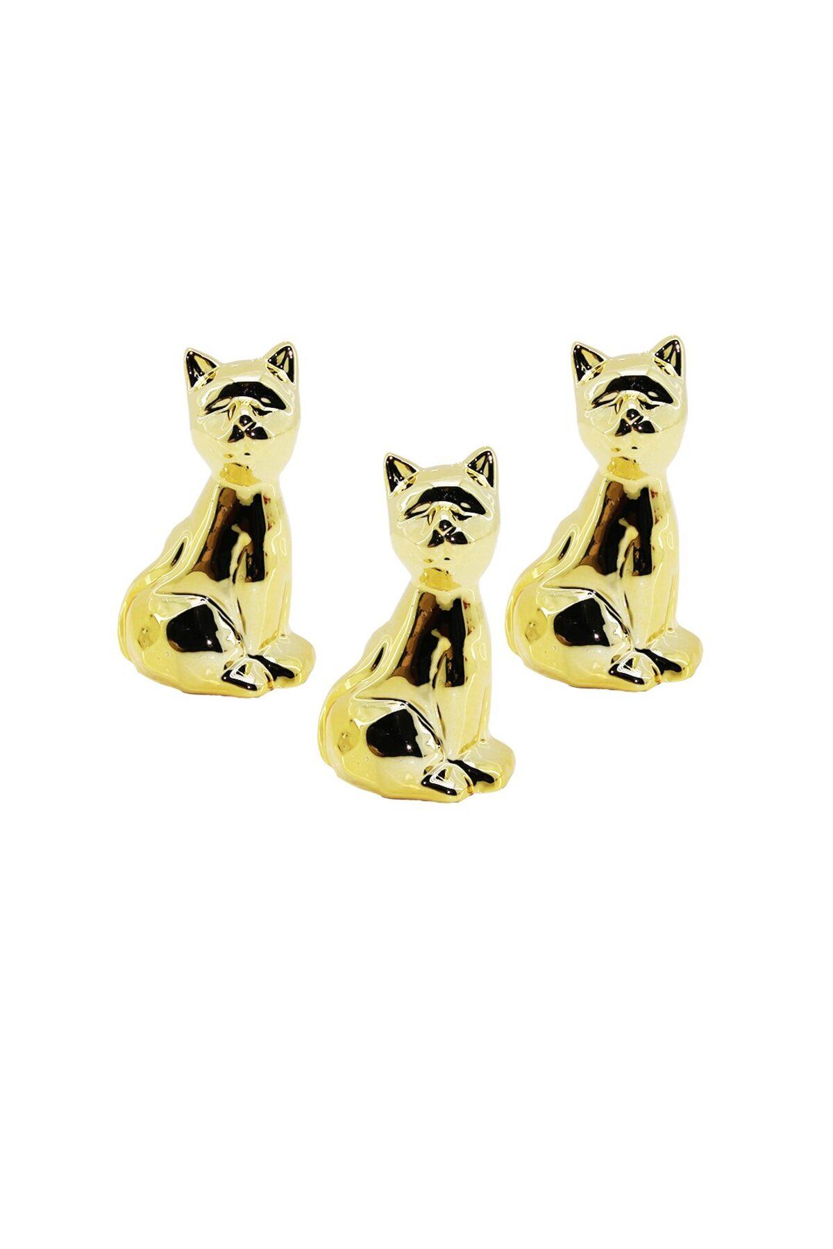 STOREMAX nffastore KÖPEK GOLD - SERAMİK BİBLO - DEKORATİF SÜS EŞYASI Star Collectionbuy 1051353