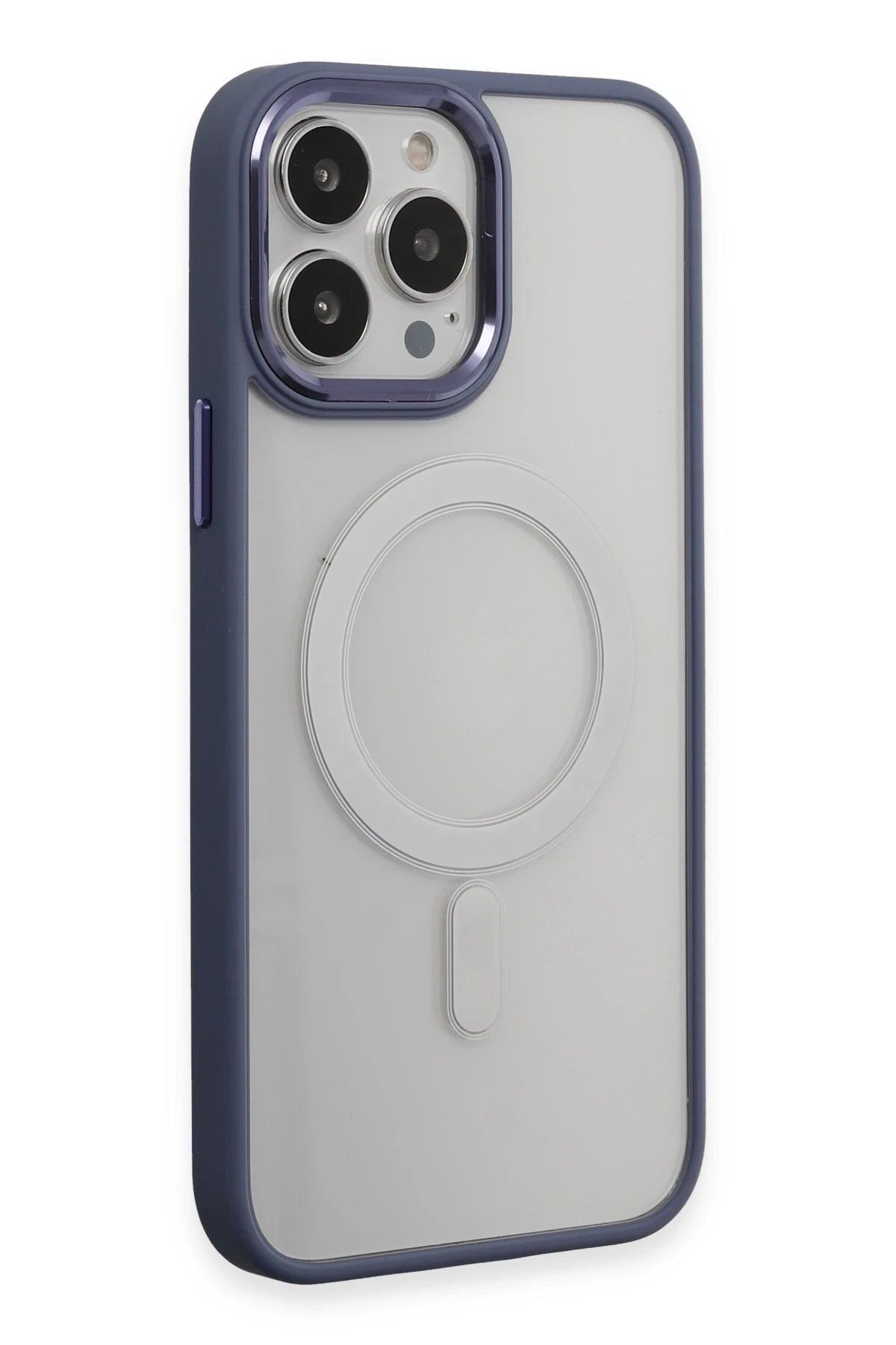 Toptan Bulurum iPhone 15 Pro Max Kılıf Room Magneticsafe Silikon - Sierra Blue
