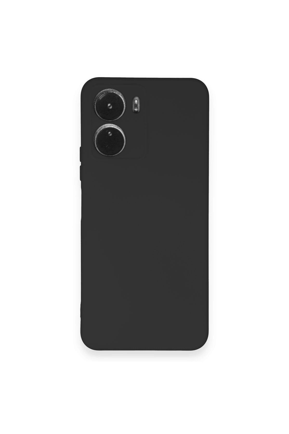 Toptan Bulurum Vivo Y16 Kılıf Nano içi Kadife Silikon - Siyah