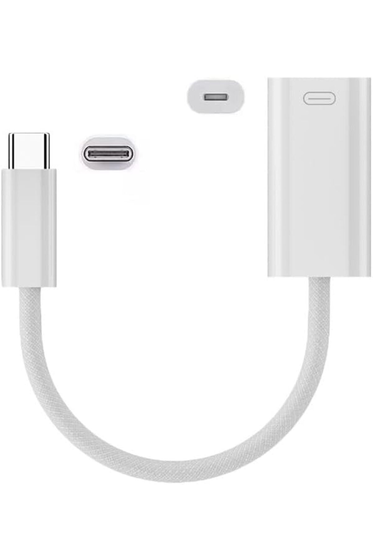 STOREMAX nffastore 45W Type C to Lightning Kulaklık Dönüştürücü Hızlı Şarj iPhone iPad Macbook Yuva