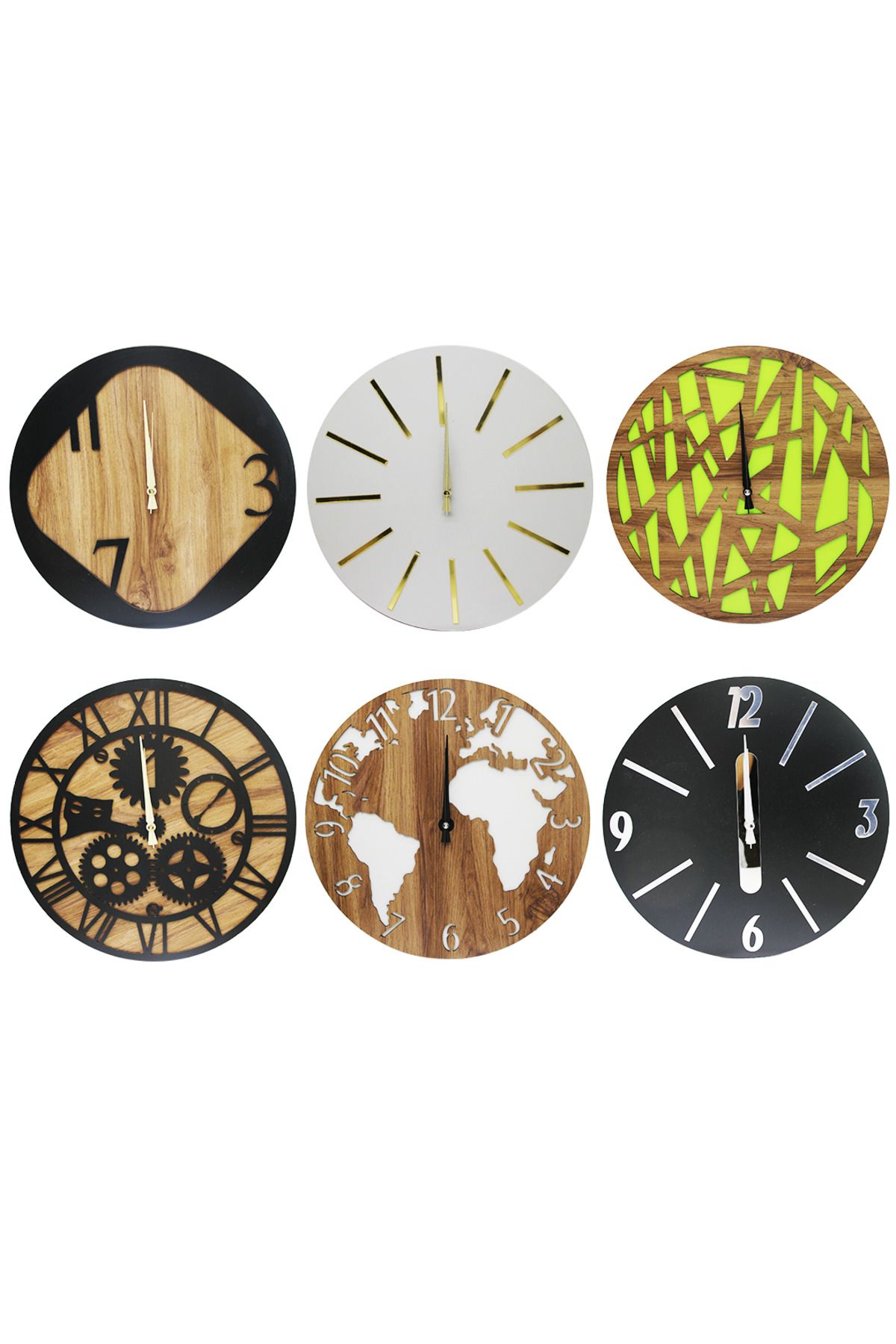 STOREMAX nffastore MDF DUVAR SAATİ KARIŞIK LUX Star Collectionbuy 1051353