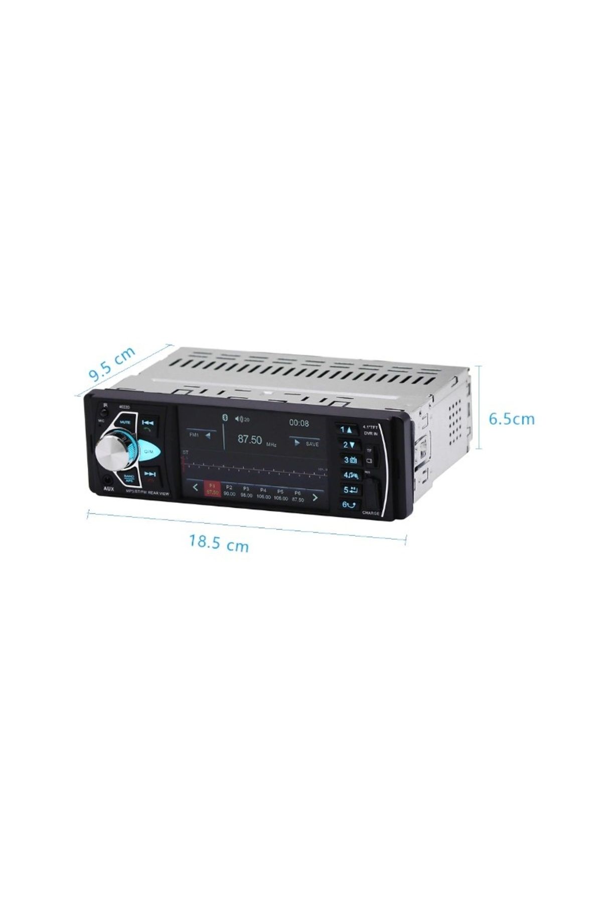 TECHSTAR-Car Radio MP5 PLAYER Techstar® 4022D SMART 1DIN, with 4.1" Display, Bluetooth, Remote Control 9