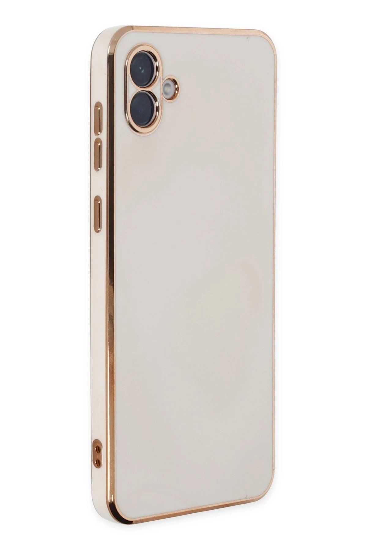 Toptan Bulurum Samsung Galaxy A04 Kılıf Volet Silikon - Beyaz
