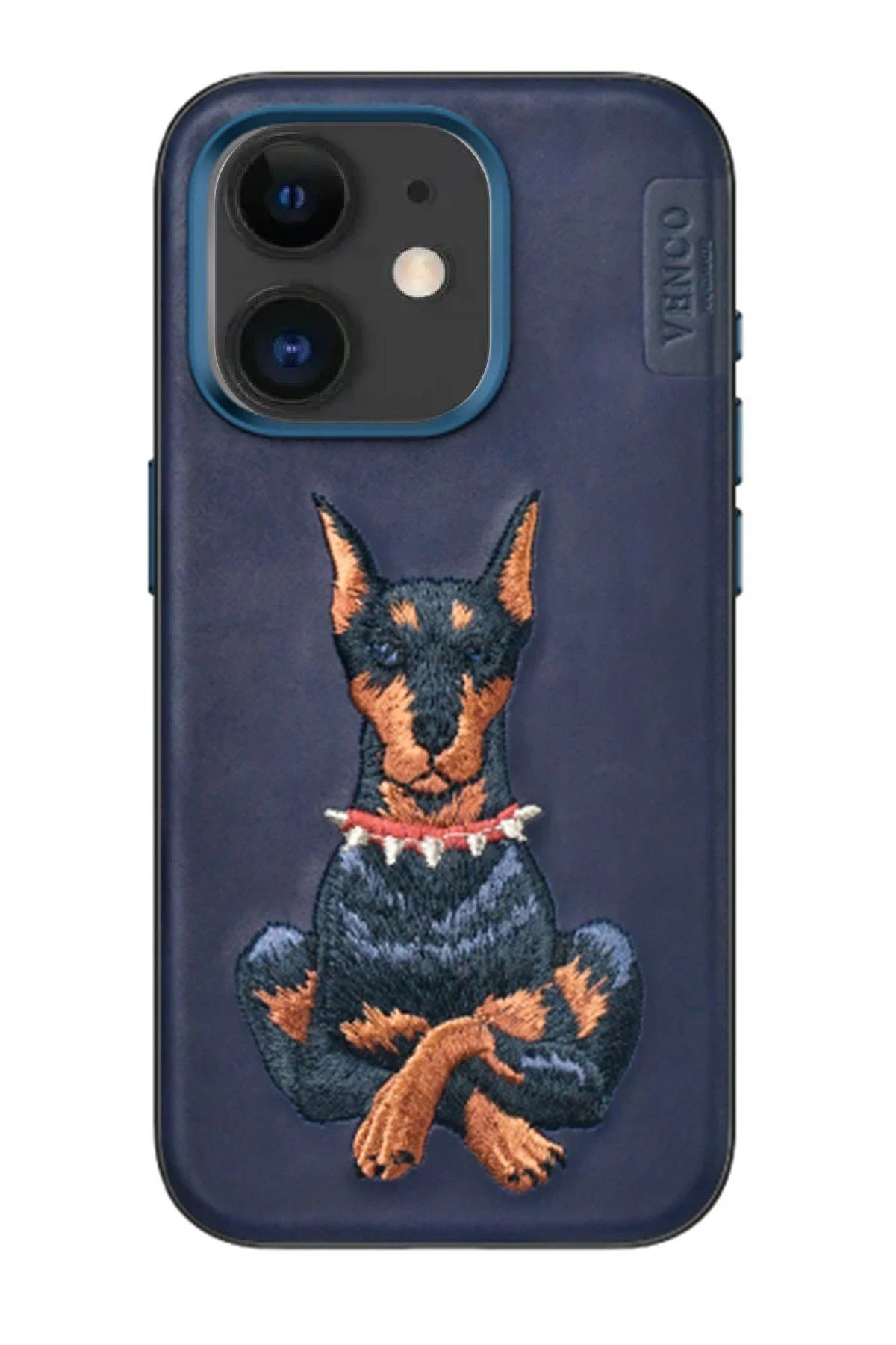 Toptan Bulurum iPhone 11 Perma Desenli Kapak - Lacivert