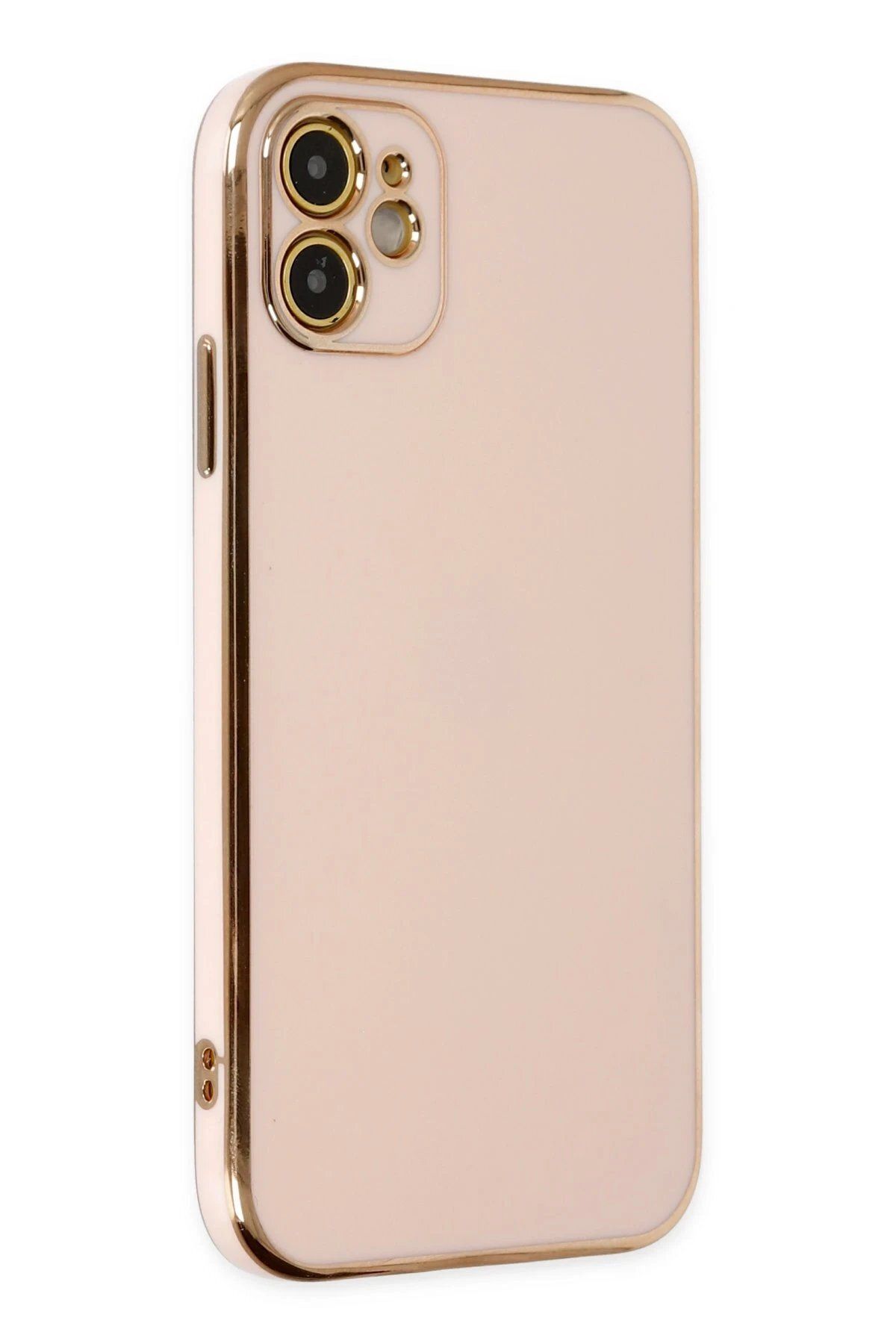 Toptan Bulurum iPhone 12 Kılıf Volet Silikon - Pembe
