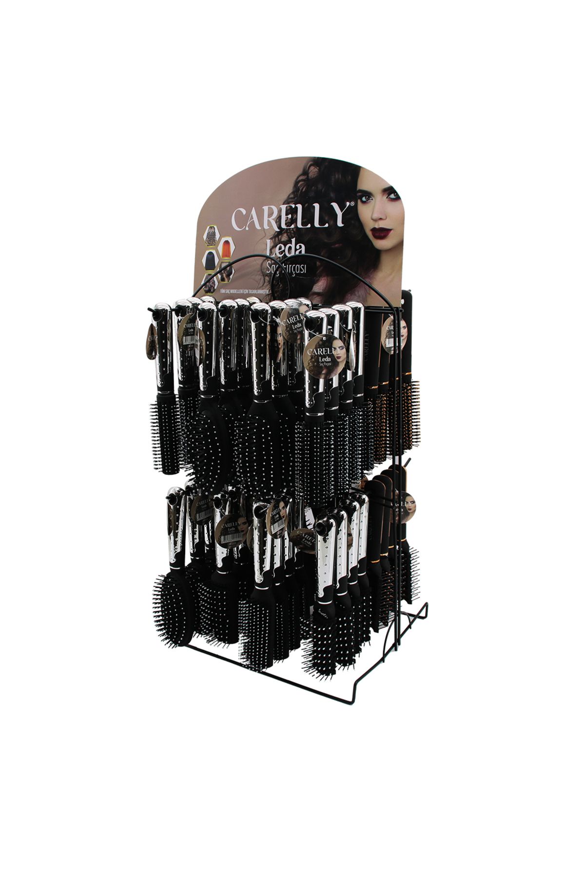 STOREMAX nffastore LEDA SİYAH TURUNCU KROM MİX FÖN SAÇ FIRÇASI TARAK Star Collectionbuy 1051353