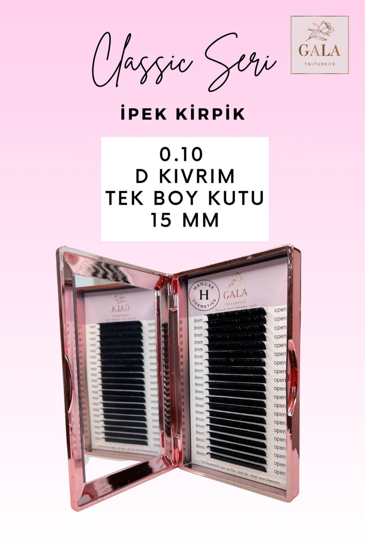 gala smart 0.10 KALINLIK / D KIVRIM / CLASSIC İPEK KİRPİK
