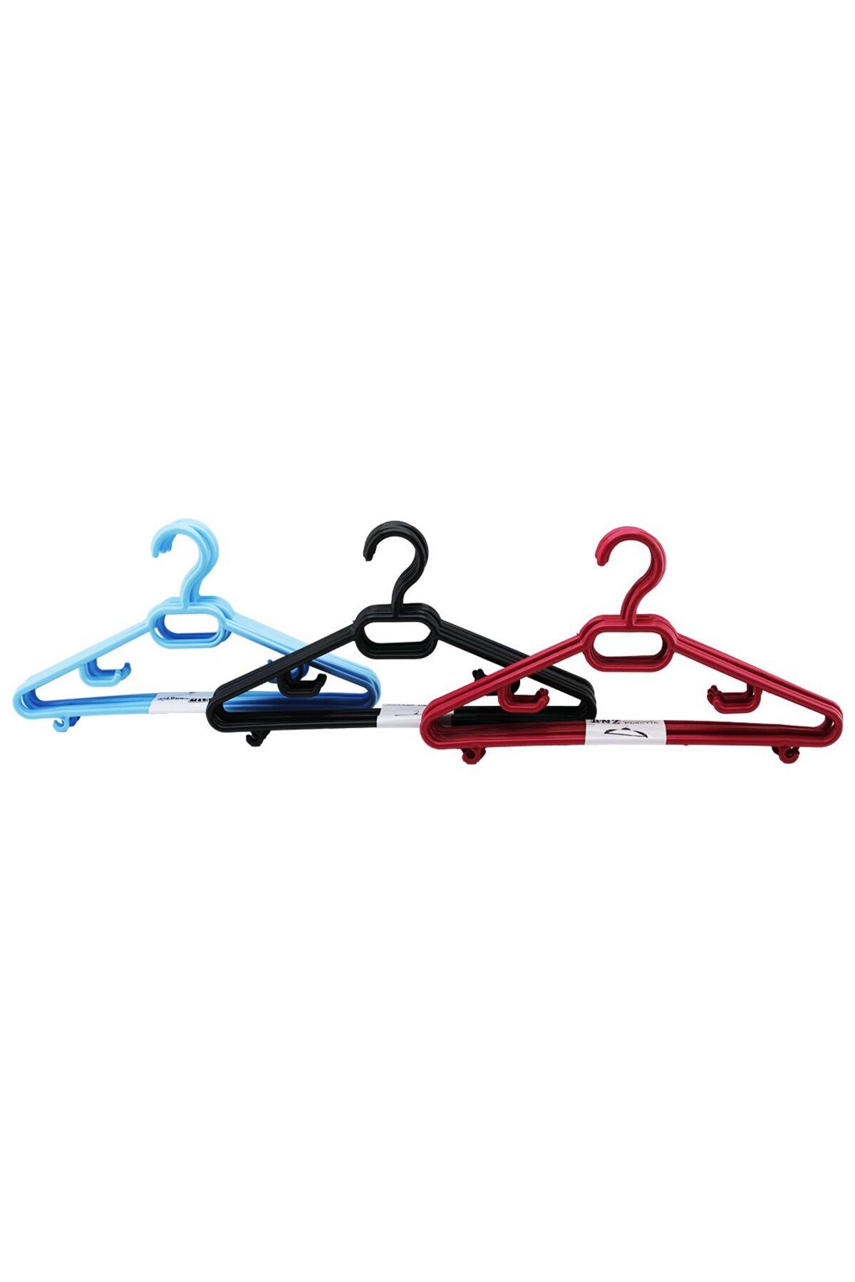 STOREMAX nffastore 6PCS RENKLİ ESNEK PLASTİK ELBİSE ASKISI Star Collectionbuy 1051353