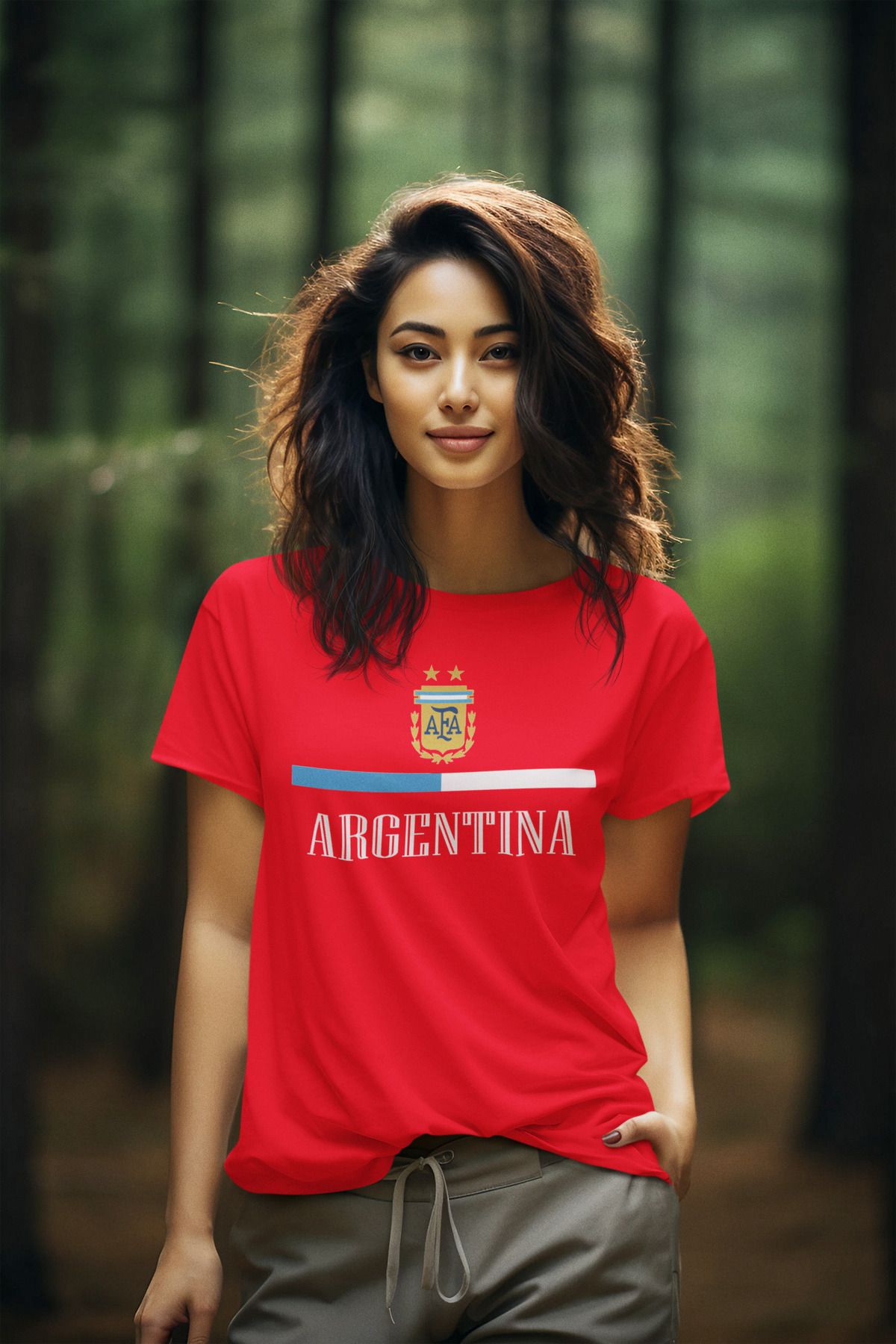 Biy Store Arjantin milli takım forma futbol sırt baskılı unisex kısa kollu erkek tişört kadın t-shirt
