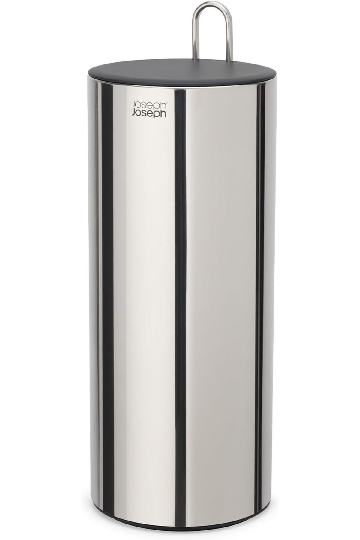 STOREMAX acelya Joseph EasyStore Luxe Paslanmaz Çelik Gizli Tuvalet Kağıdı Tutacağı, Kapaklı Stand, 3
