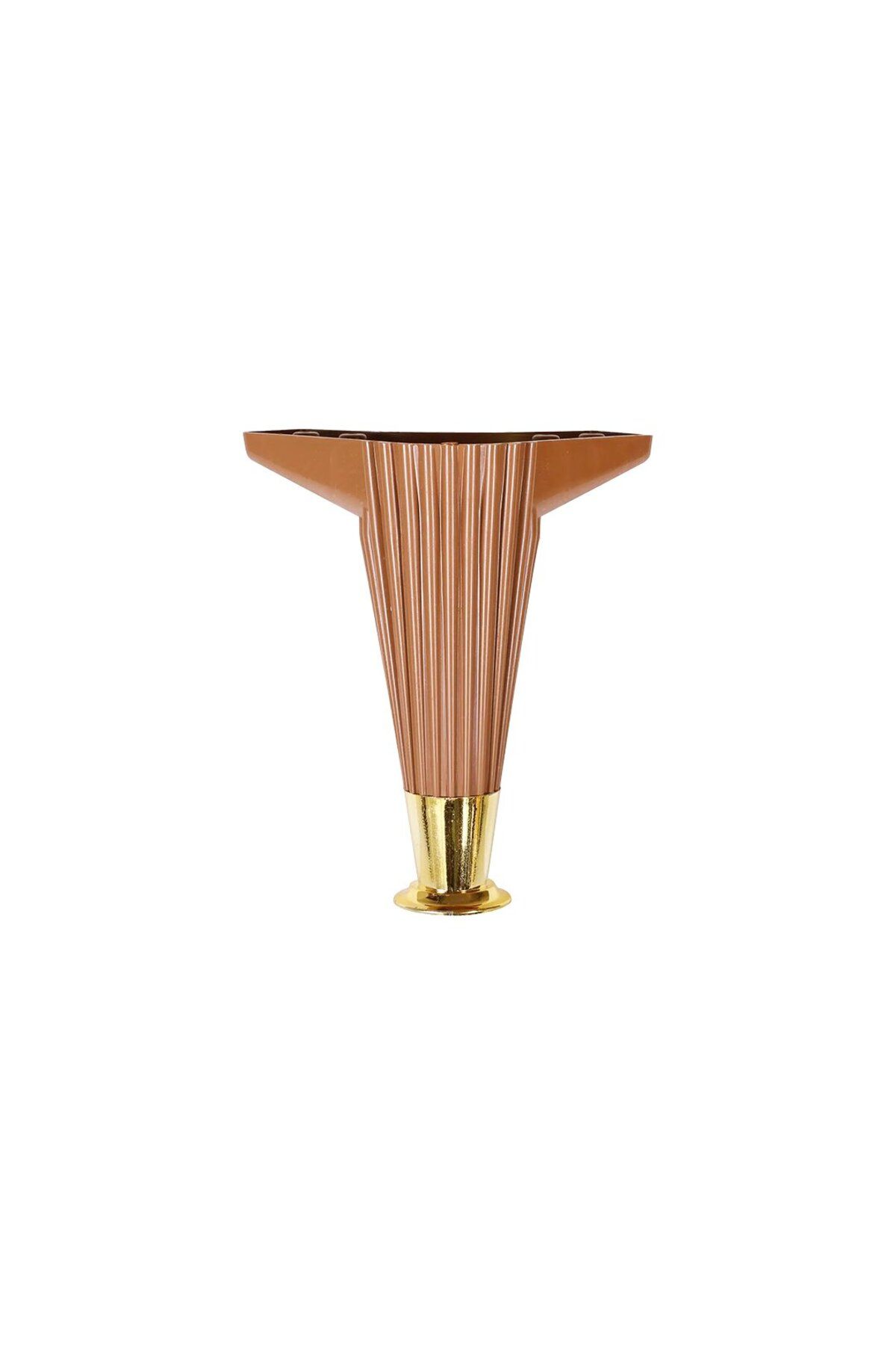 STOREMAX nffastore 12CM - KAHVERENGİ - GOLD UÇLU PLASTİK MOBİLYA - KOLTUK AYAK Star Collectionbuy 105135