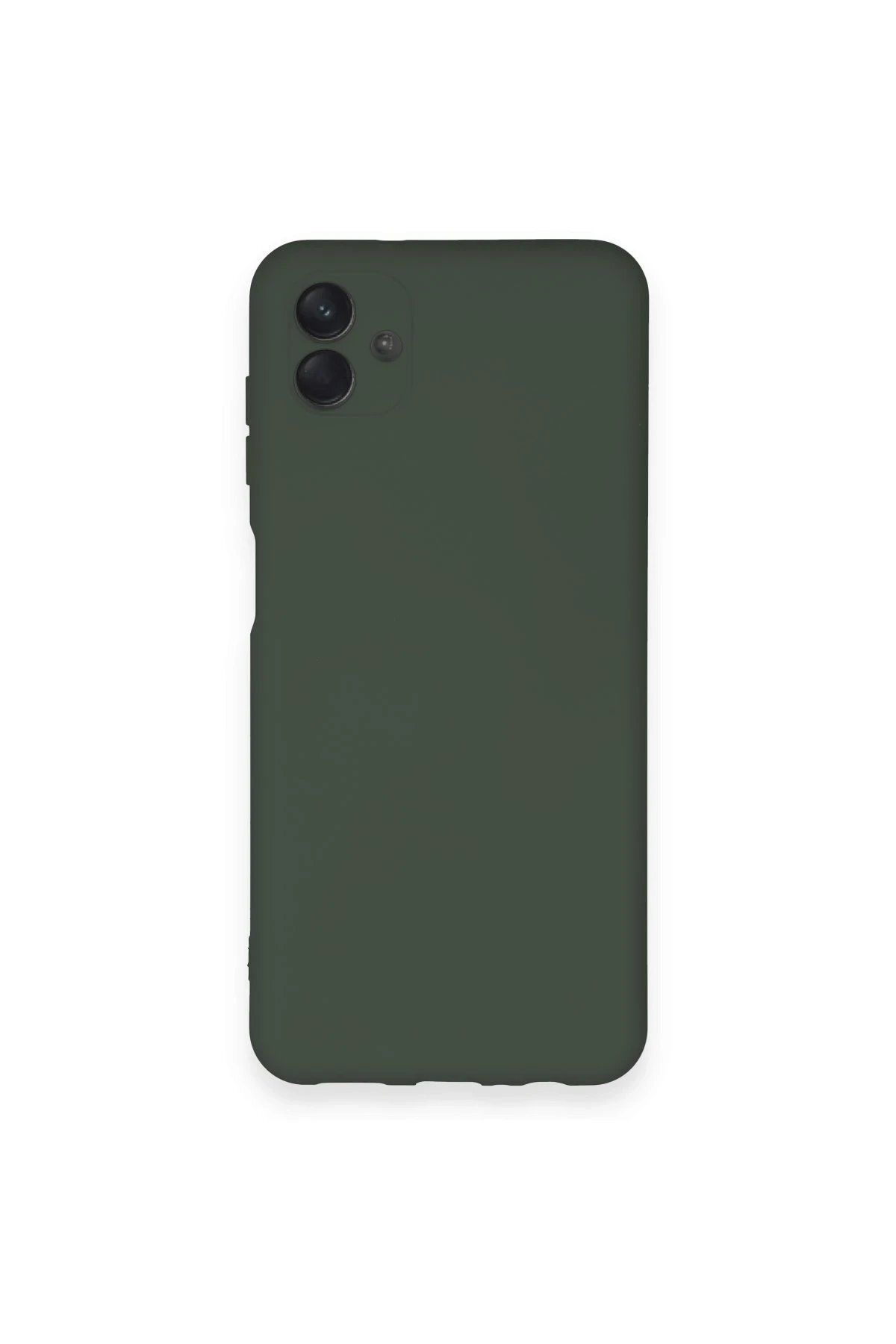 Toptan Bulurum Samsung Galaxy A04 Kılıf Nano içi Kadife Silikon - Koyu Yeşil