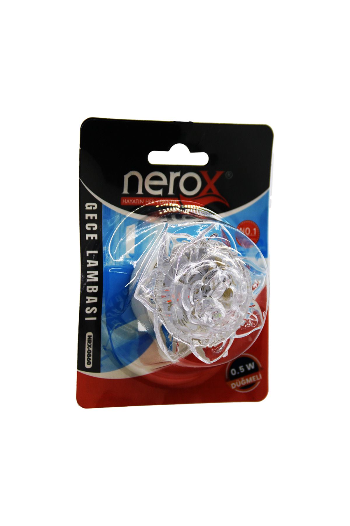 STOREMAX nffastore KRİSTAL ÇİÇEK ANAHTARLI GECE LAMBASI 0.5W Star Collectionbuy 1051353