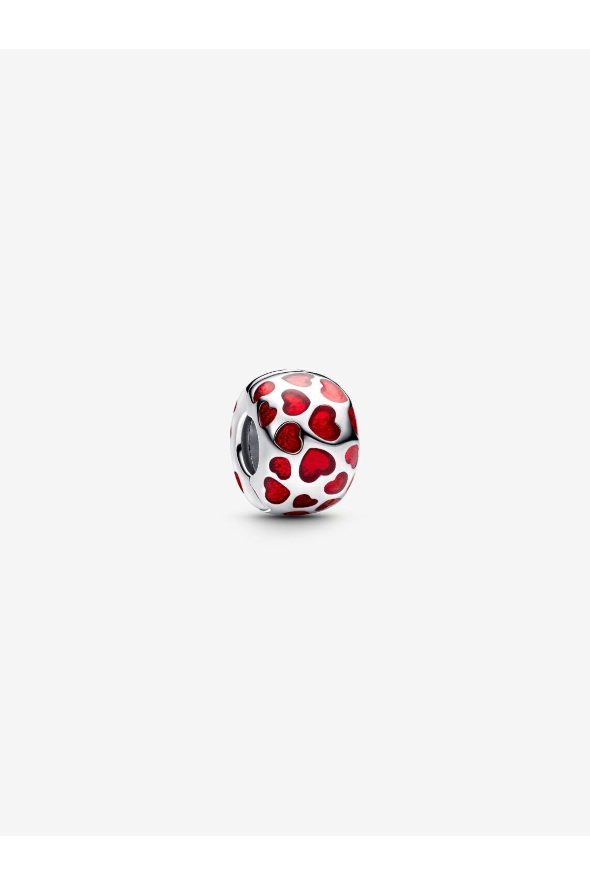 D&D Dora&Dora Kalpler Yuvarlak Klips Charm 925 Ayar Gümüş